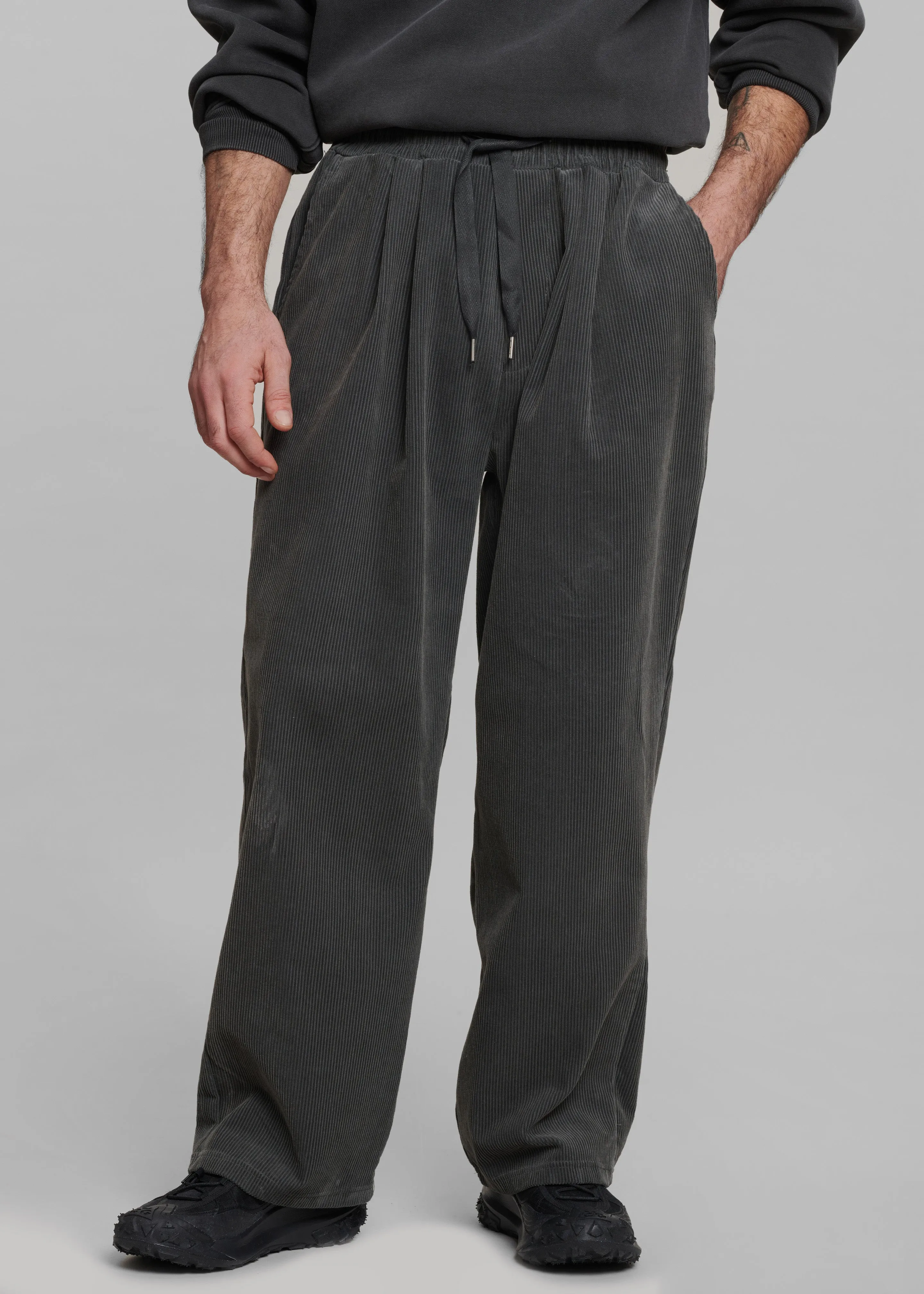 Brixton Corduroy Joggers - Charcoal sold by Frankie Shop product image thumbnail 2