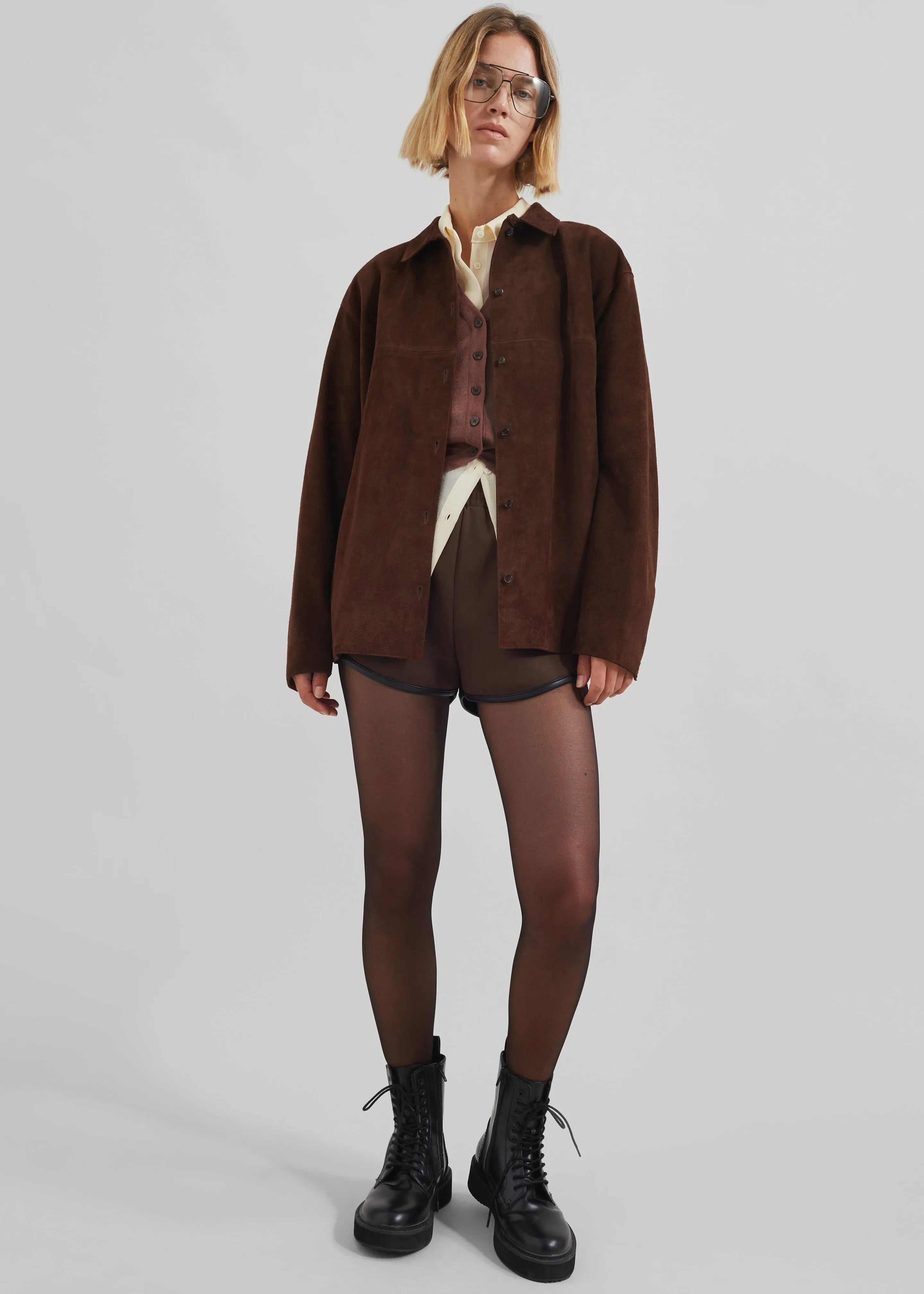 Thames Suede Jacket - Brown sold by Frankie Shop