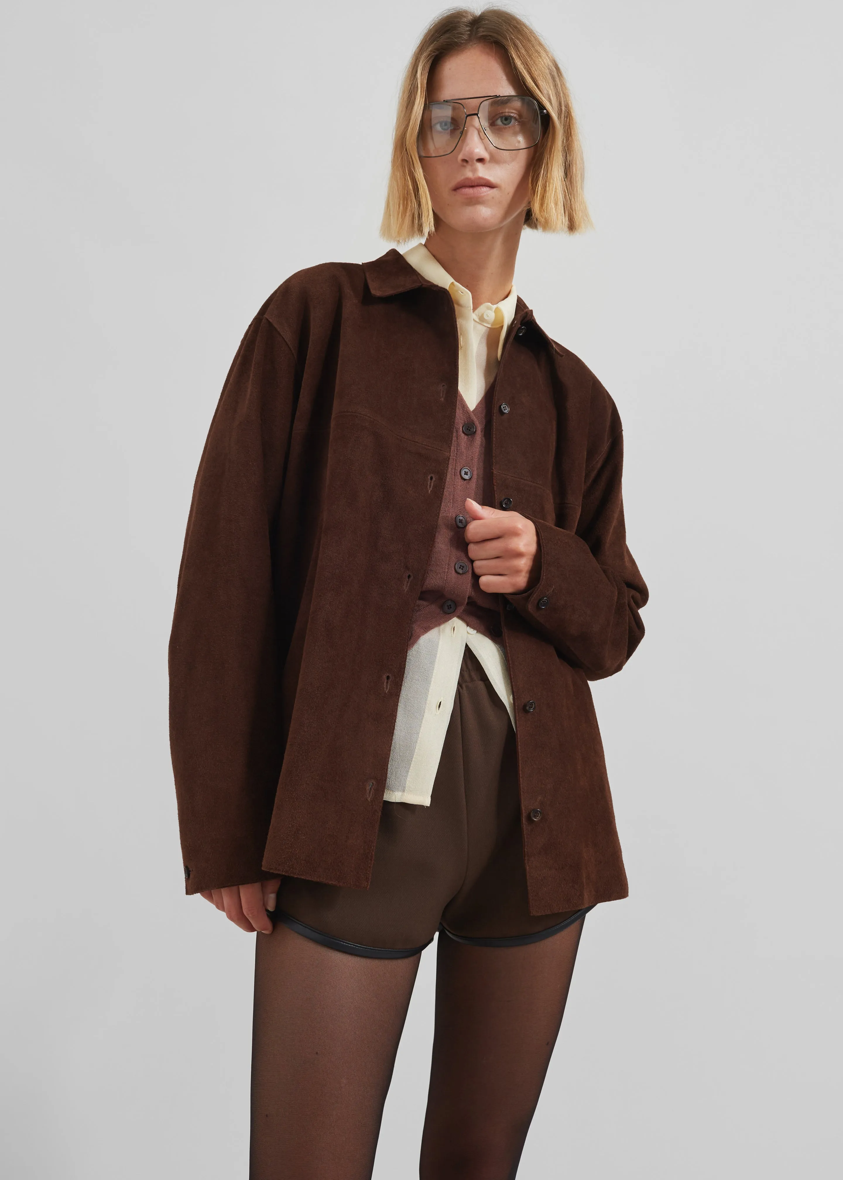 Thames Suede Jacket - Brown sold by Frankie Shop product image thumbnail 2