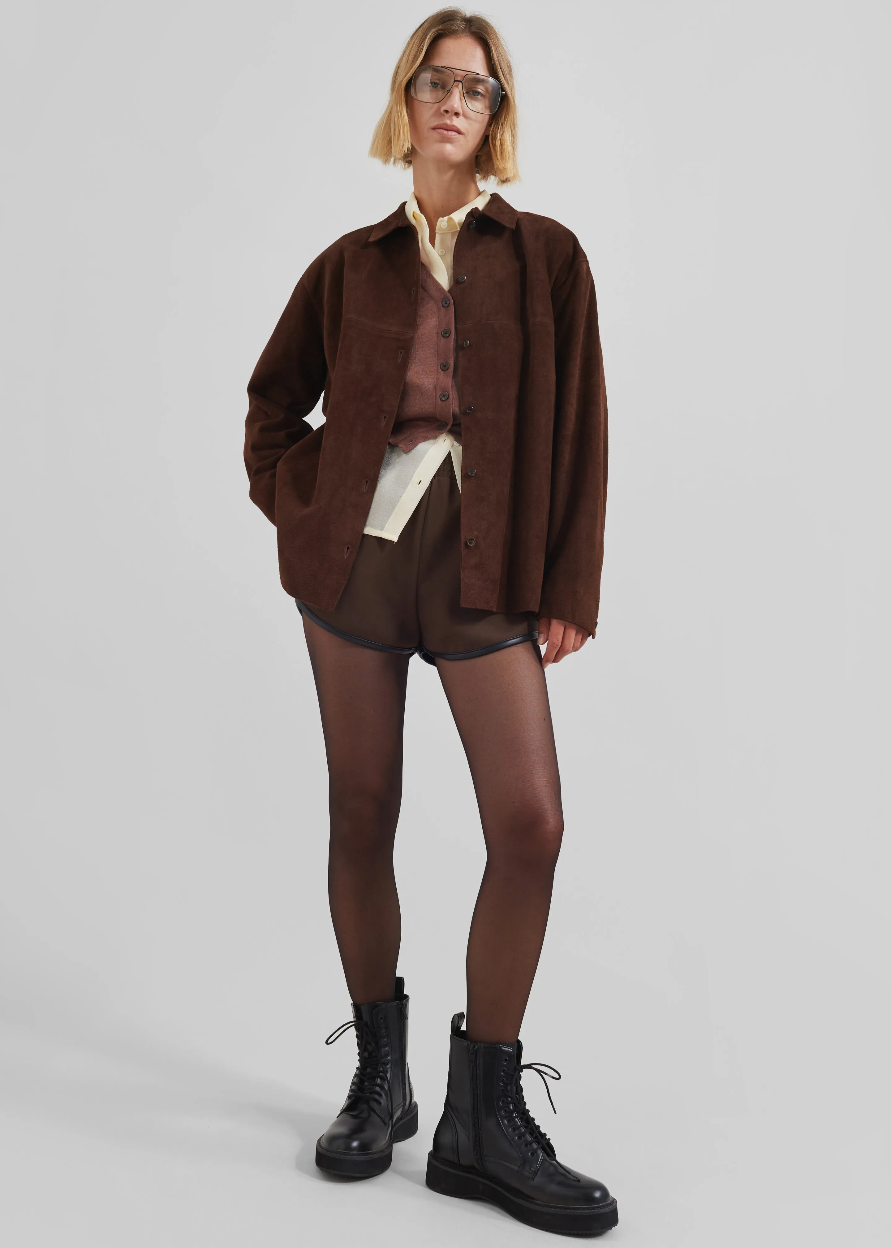 Thames Suede Jacket - Brown sold by Frankie Shop product image thumbnail 5