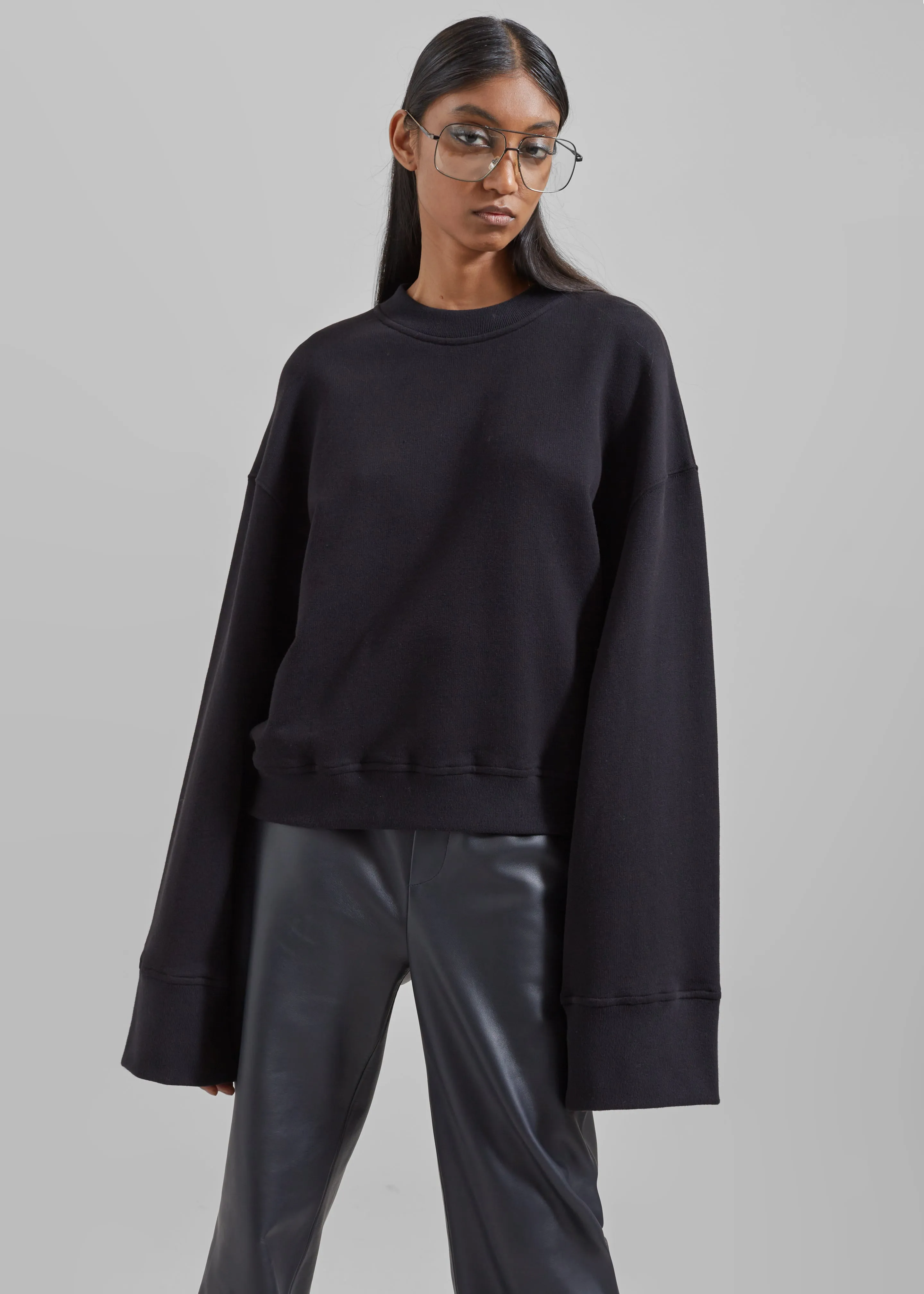 Talia Sweatshirt - Black sold by Frankie Shop product image thumbnail 5