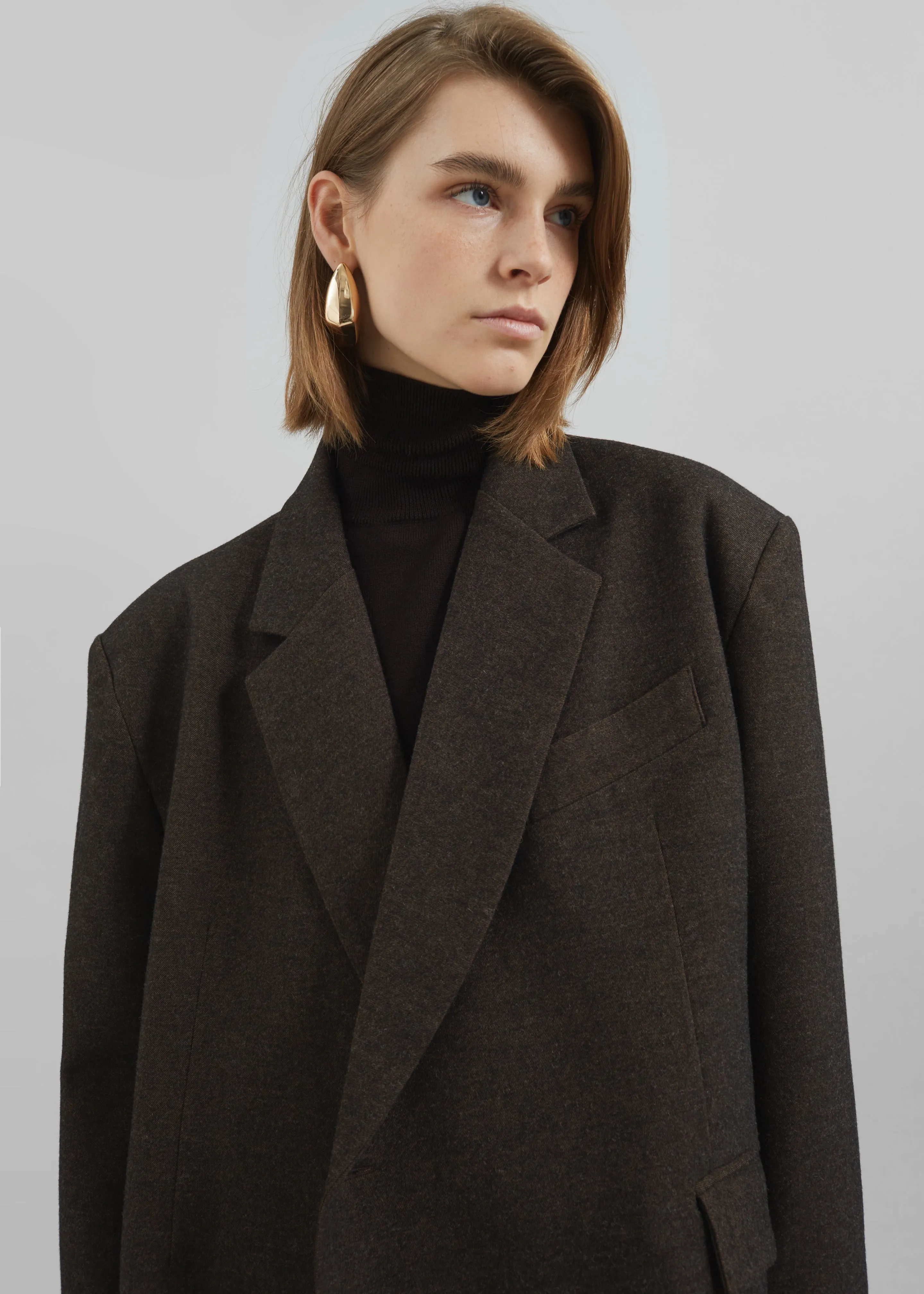 Sarnia Oversized Blazer - Brown sold by Frankie Shop product image thumbnail 3