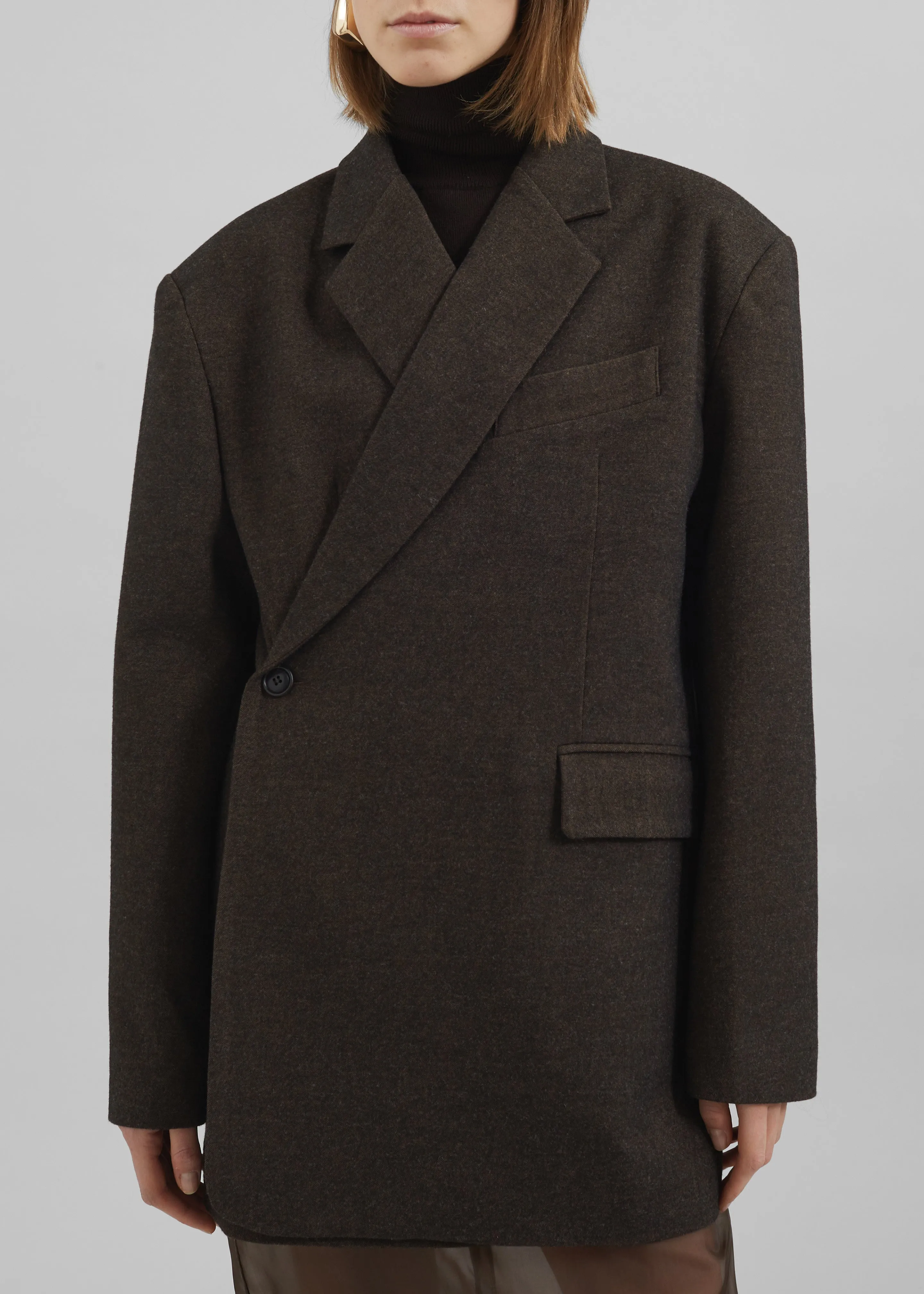 Sarnia Oversized Blazer - Brown sold by Frankie Shop product image thumbnail 5