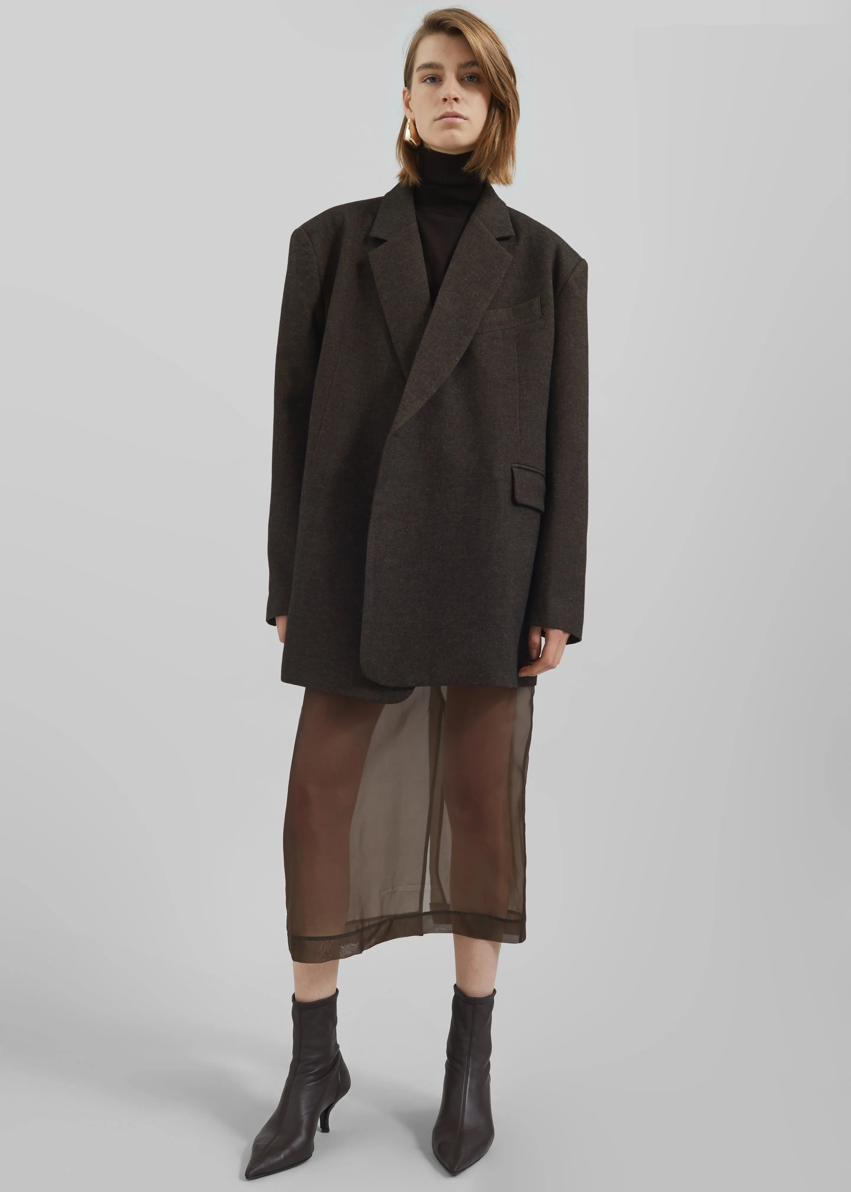 Sarnia Oversized Blazer - Brown sold by Frankie Shop product image thumbnail 2