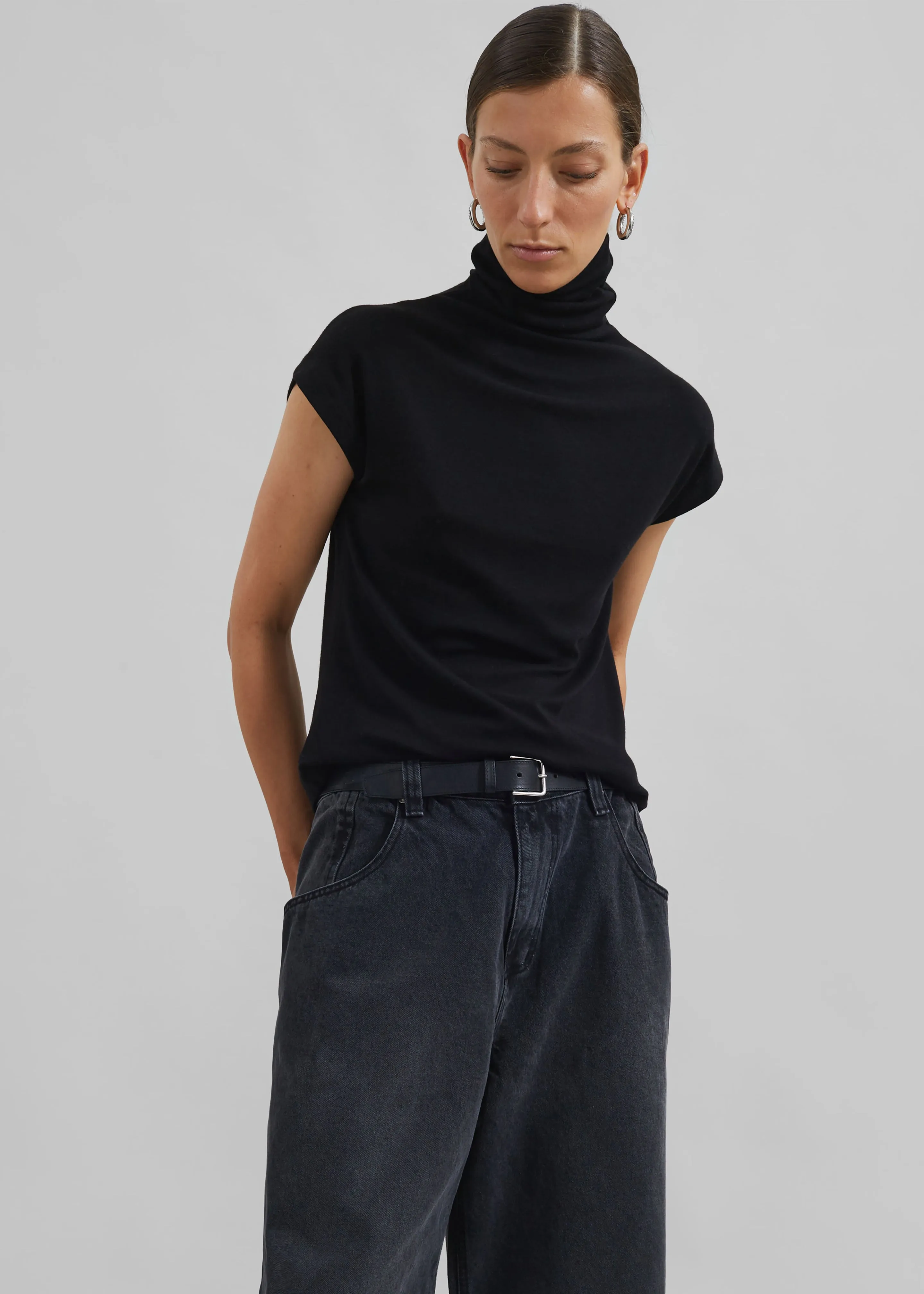 Nile Turtleneck Top - Black sold by Frankie Shop product image thumbnail 5