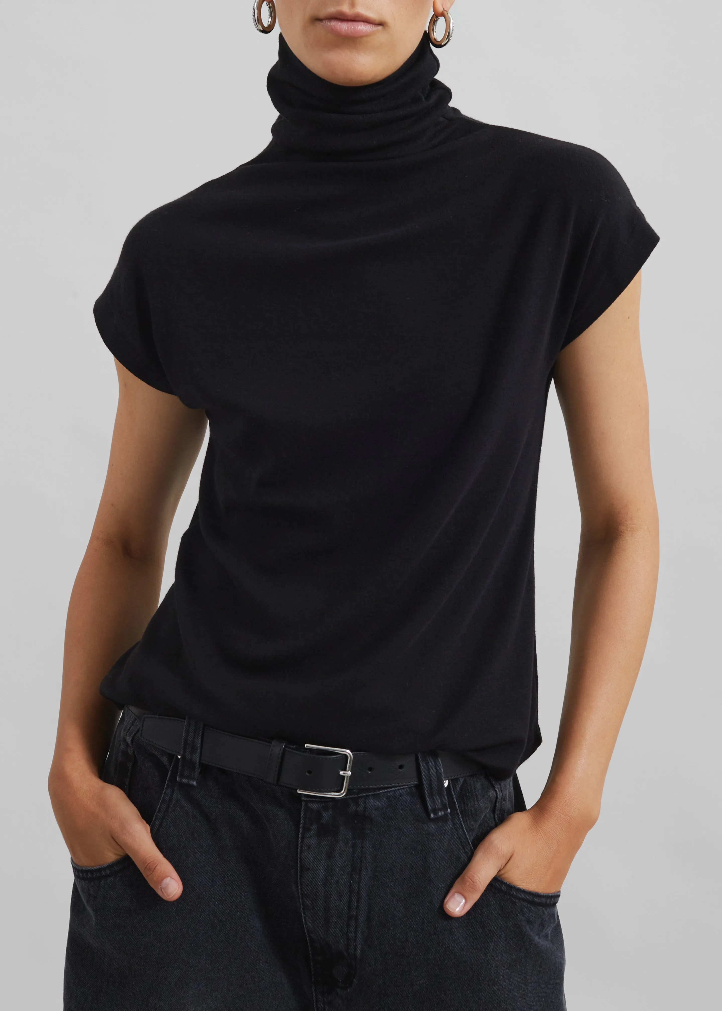 Nile Turtleneck Top - Black sold by Frankie Shop product image thumbnail 4