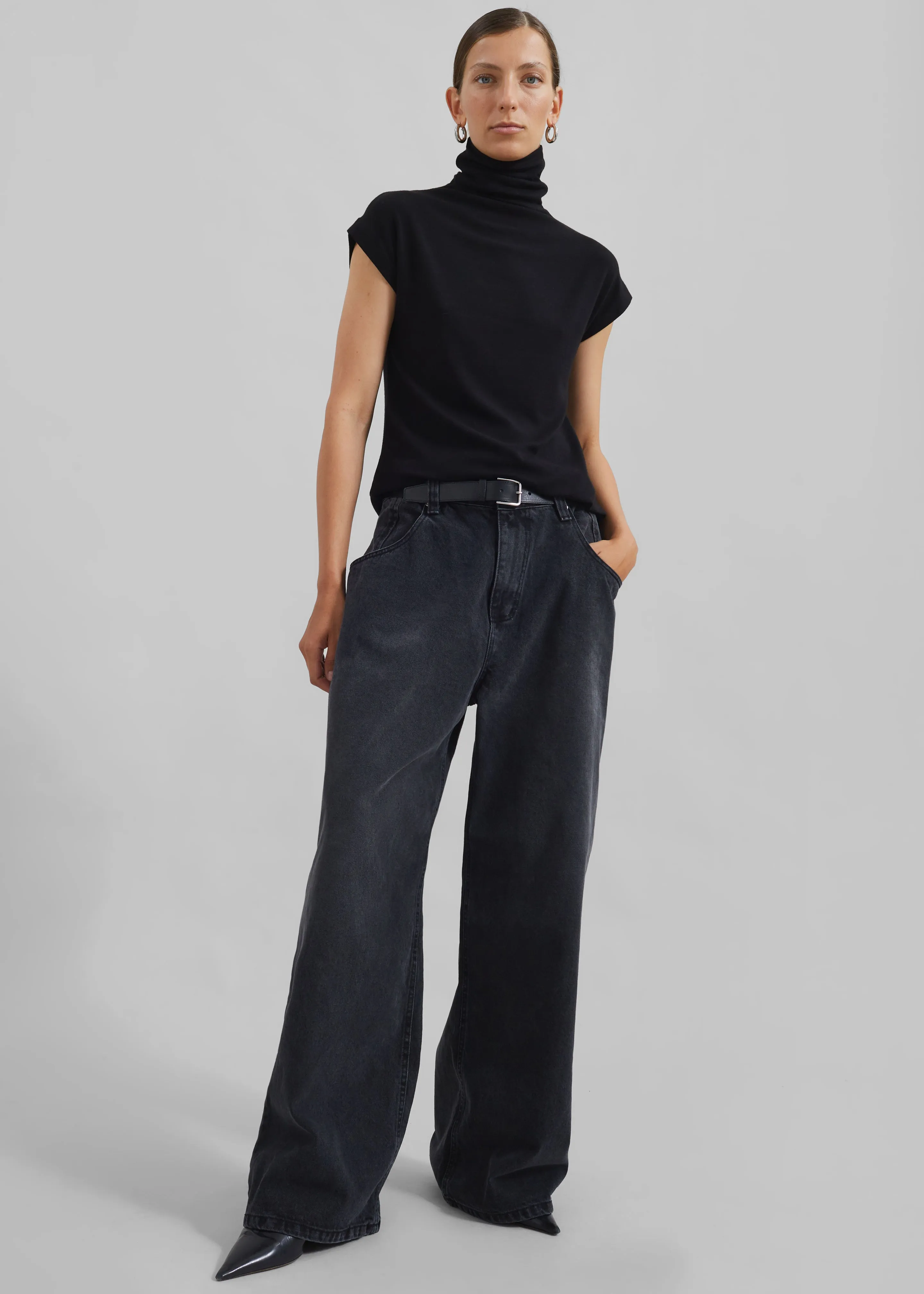 Nile Turtleneck Top - Black sold by Frankie Shop product image thumbnail 3