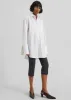 Helen Organic Cotton Long Shirt - White sold by Frankie Shop
