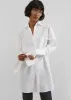 Helen Organic Cotton Long Shirt - White sold by Frankie Shop