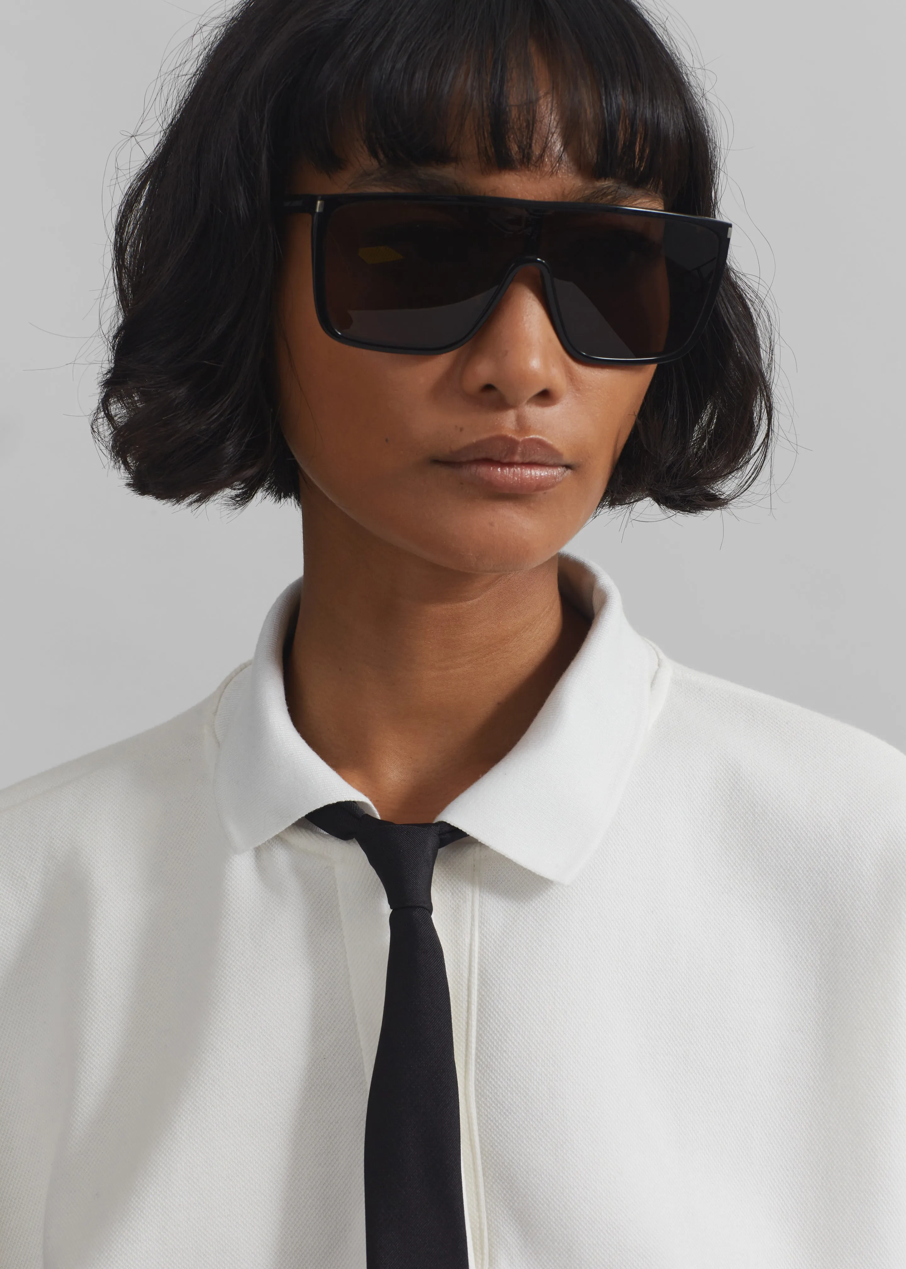 Arda Crop Polo - White sold by Frankie Shop