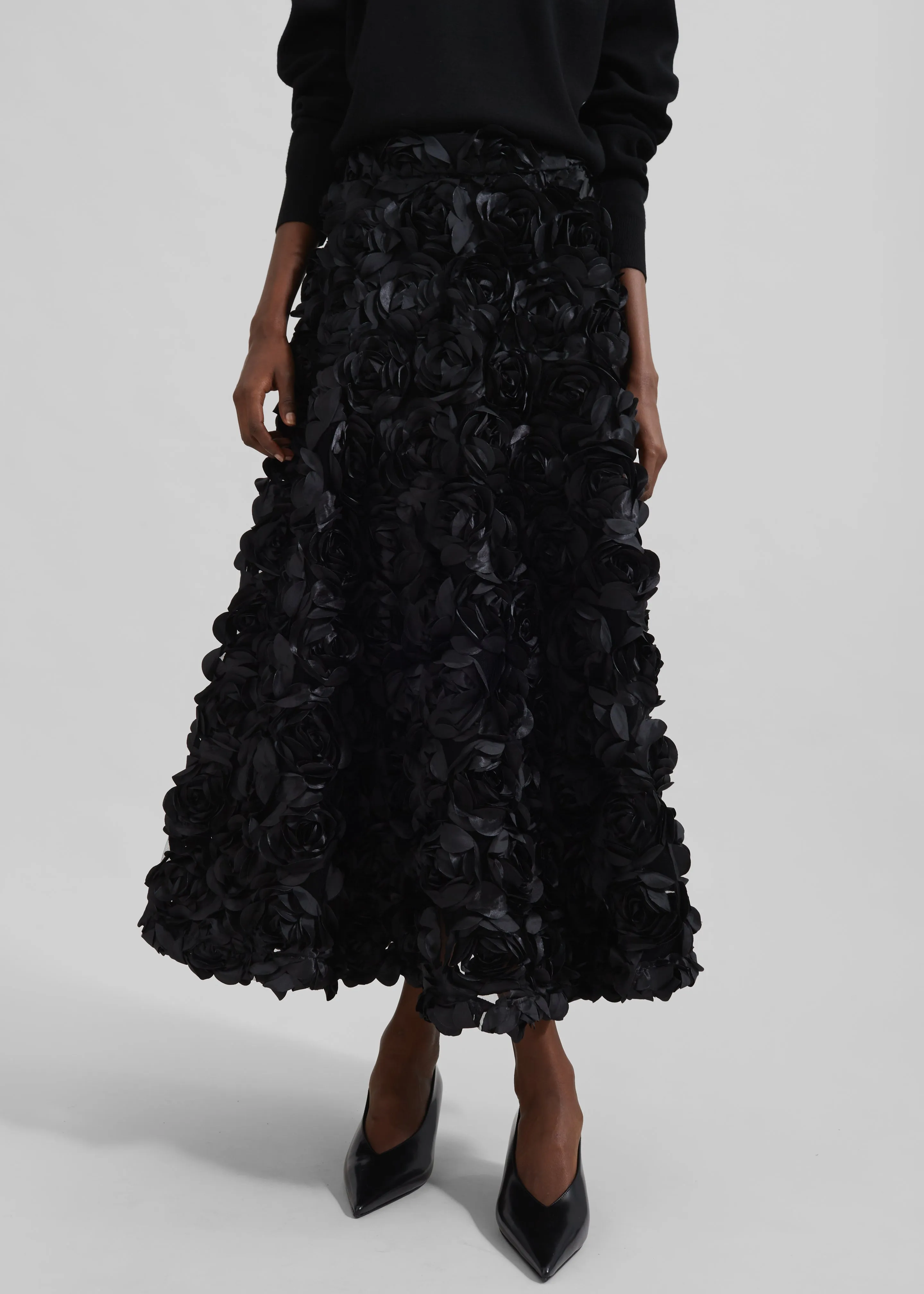 Rotate Maxi Sun Skirt - Black sold by Frankie Shop product image thumbnail 2