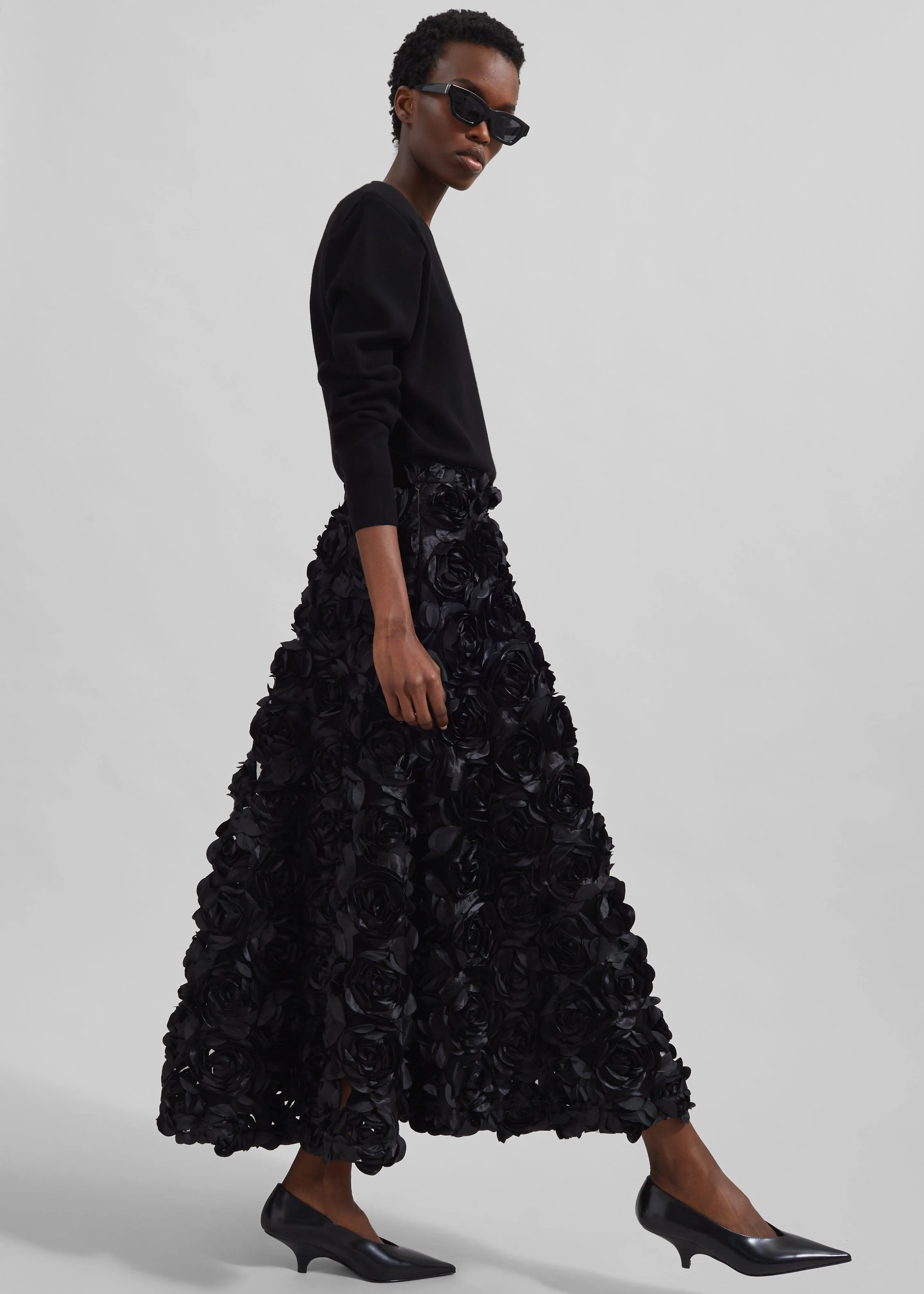 Rotate Maxi Sun Skirt - Black sold by Frankie Shop product image thumbnail 3