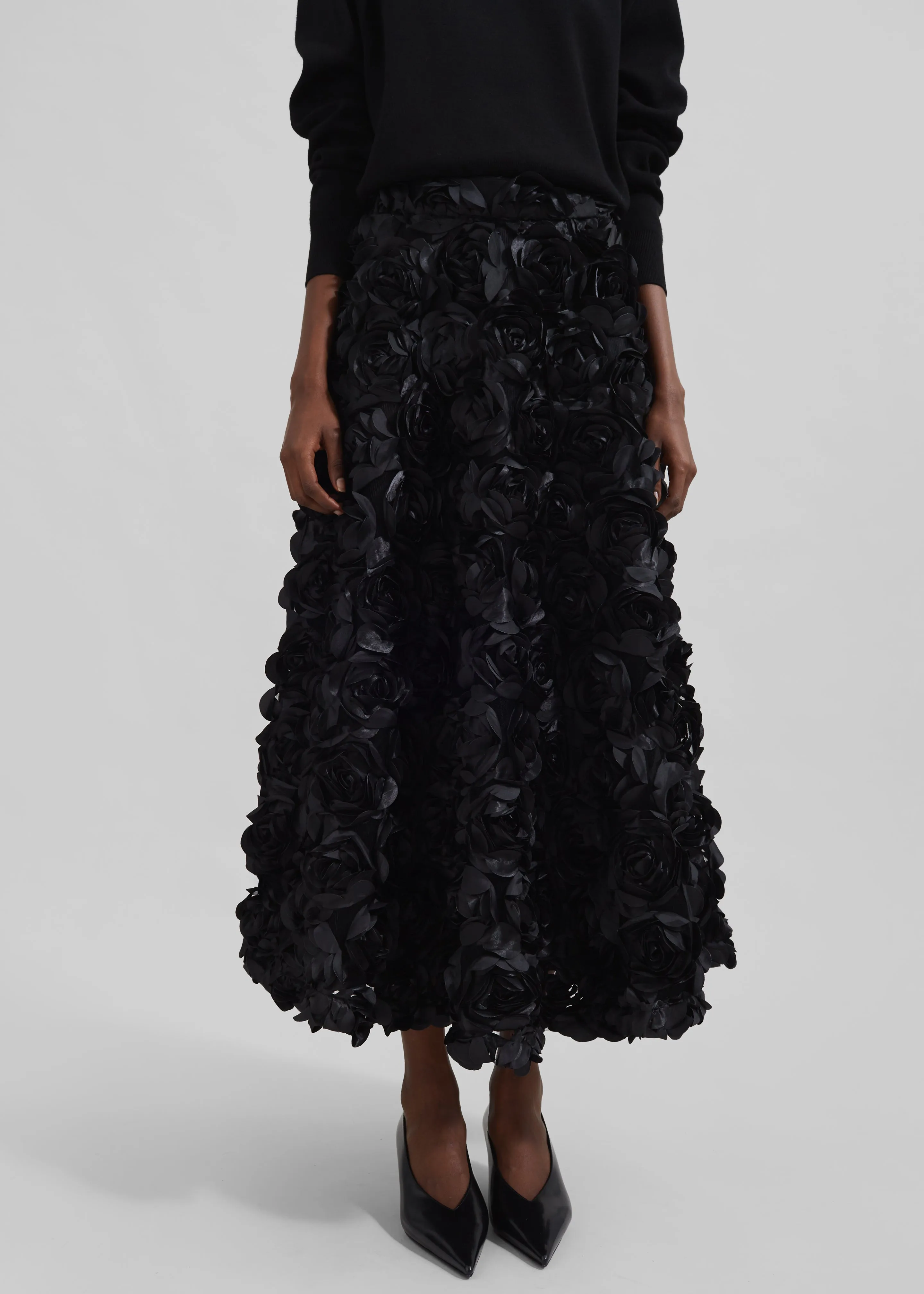 Rotate Maxi Sun Skirt - Black sold by Frankie Shop product image thumbnail 5