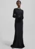 Rotate Satin Maxi Dress - Black sold by Frankie Shop