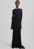 Rotate Satin Maxi Dress - Black sold by Frankie Shop
