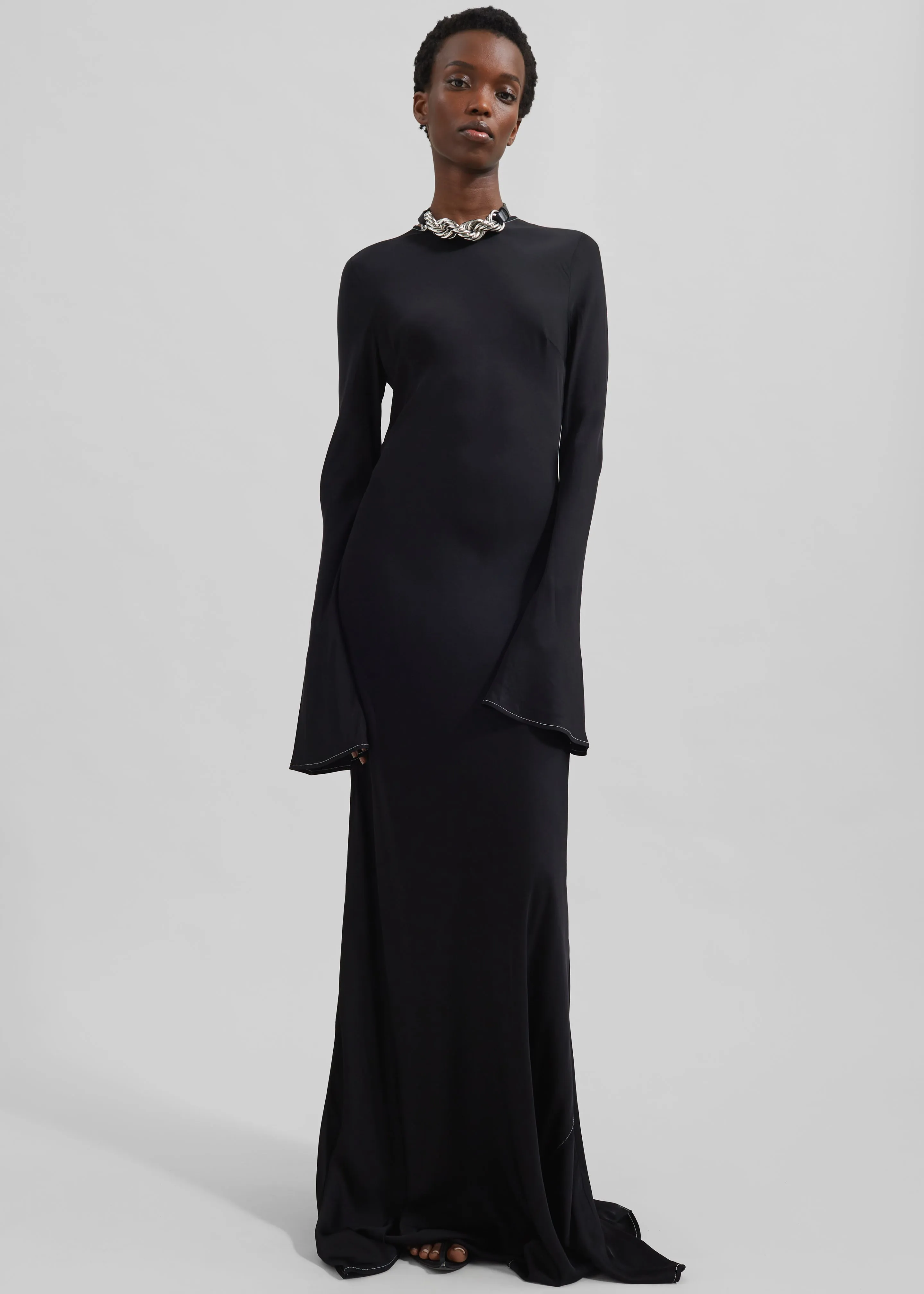 Rotate Satin Maxi Dress - Black sold by Frankie Shop product image thumbnail 5