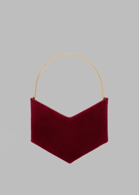 Bevza Grain Clutch - Burgundy sold by Frankie Shop