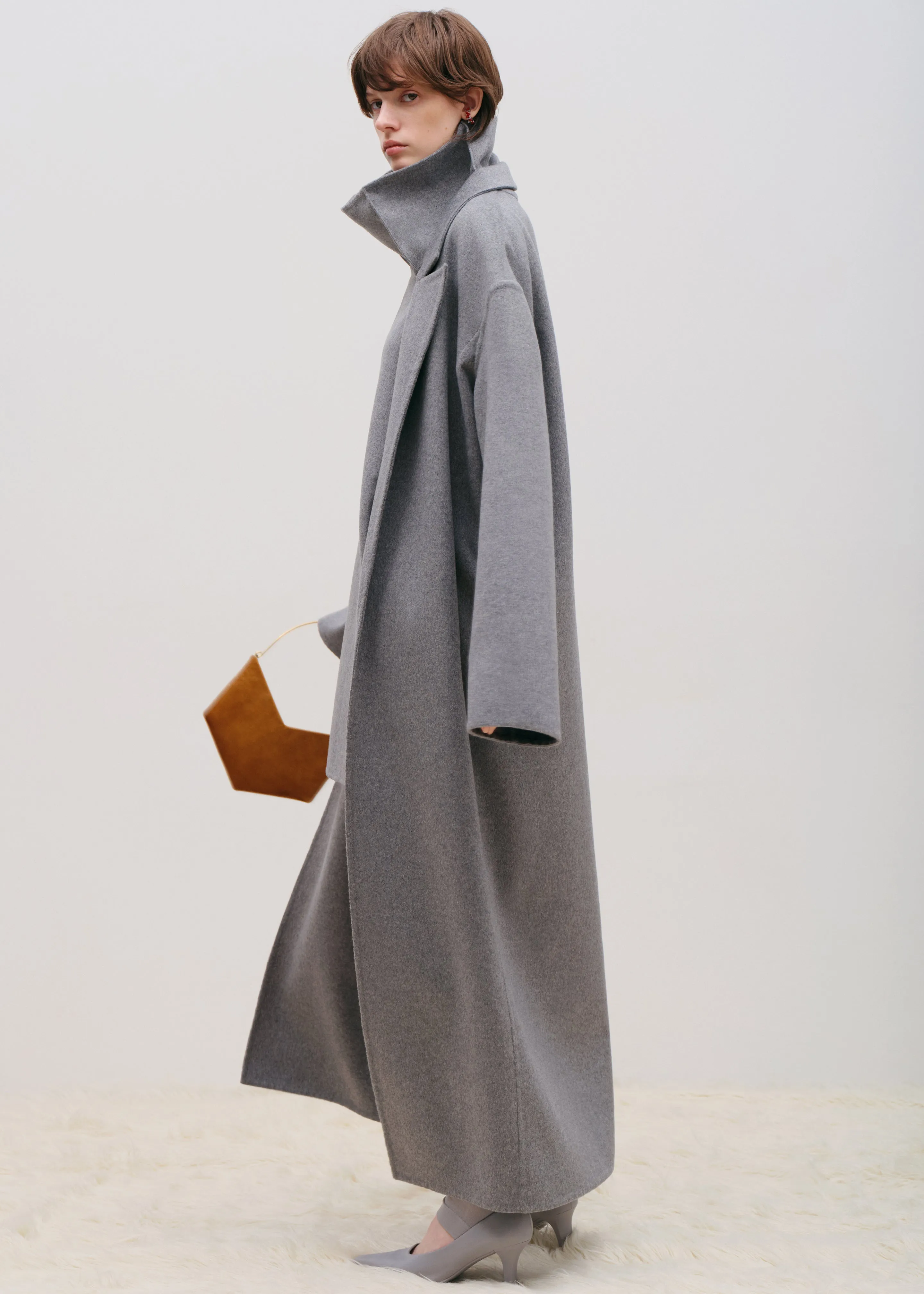 Bevza Grain Clutch - Mustard sold by Frankie Shop product image thumbnail 2