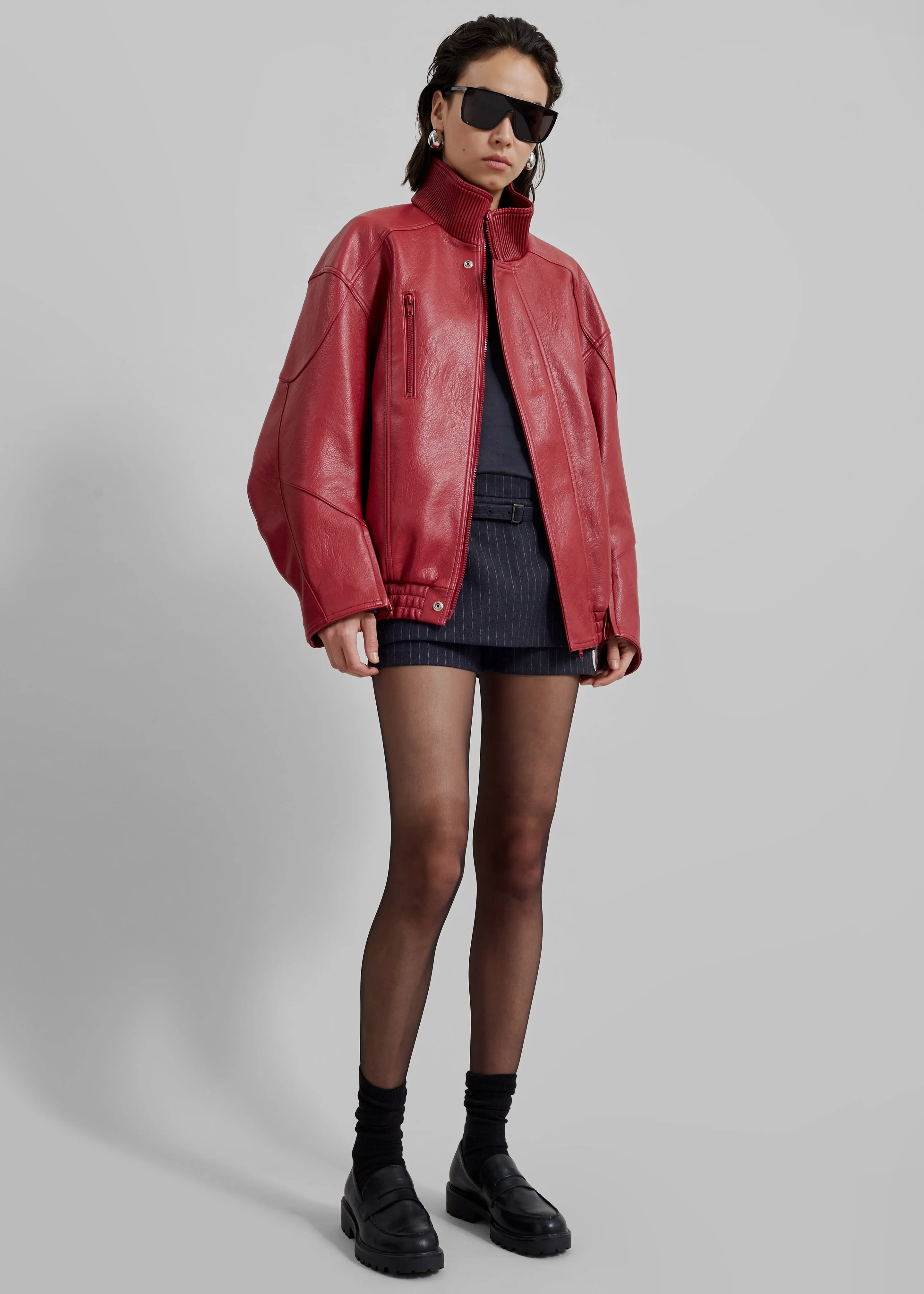 Zion Bomber Jacket - Red sold by Frankie Shop product image thumbnail 4