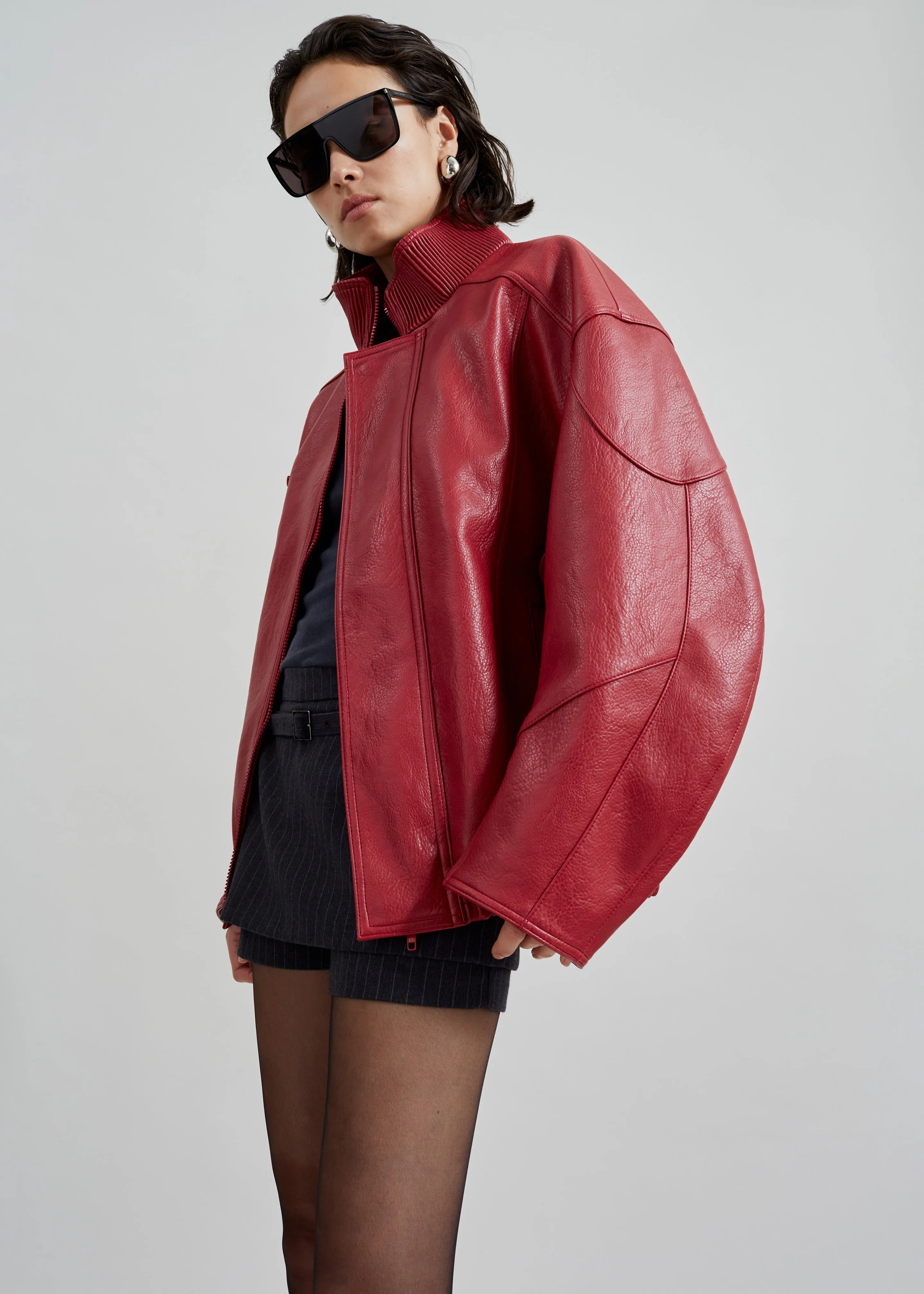 Zion Bomber Jacket - Red sold by Frankie Shop product image thumbnail 2