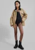 Stevan Contrast Collar Cargo Jacket - Beige sold by Frankie Shop