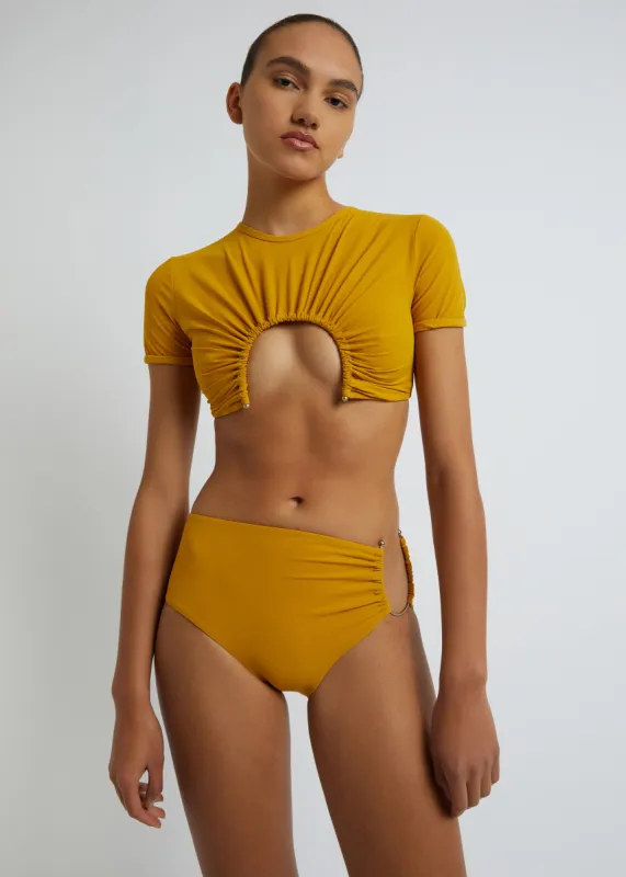 Christopher Esber U Prong Tee - Mustard made by Christopher Esber