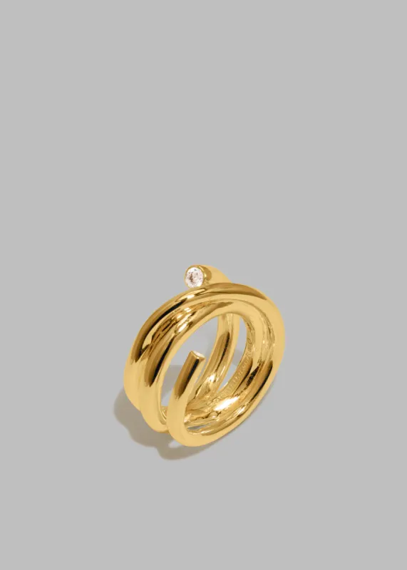 Completedworks Zirconia Ring - Gold sold by Frankie Shop