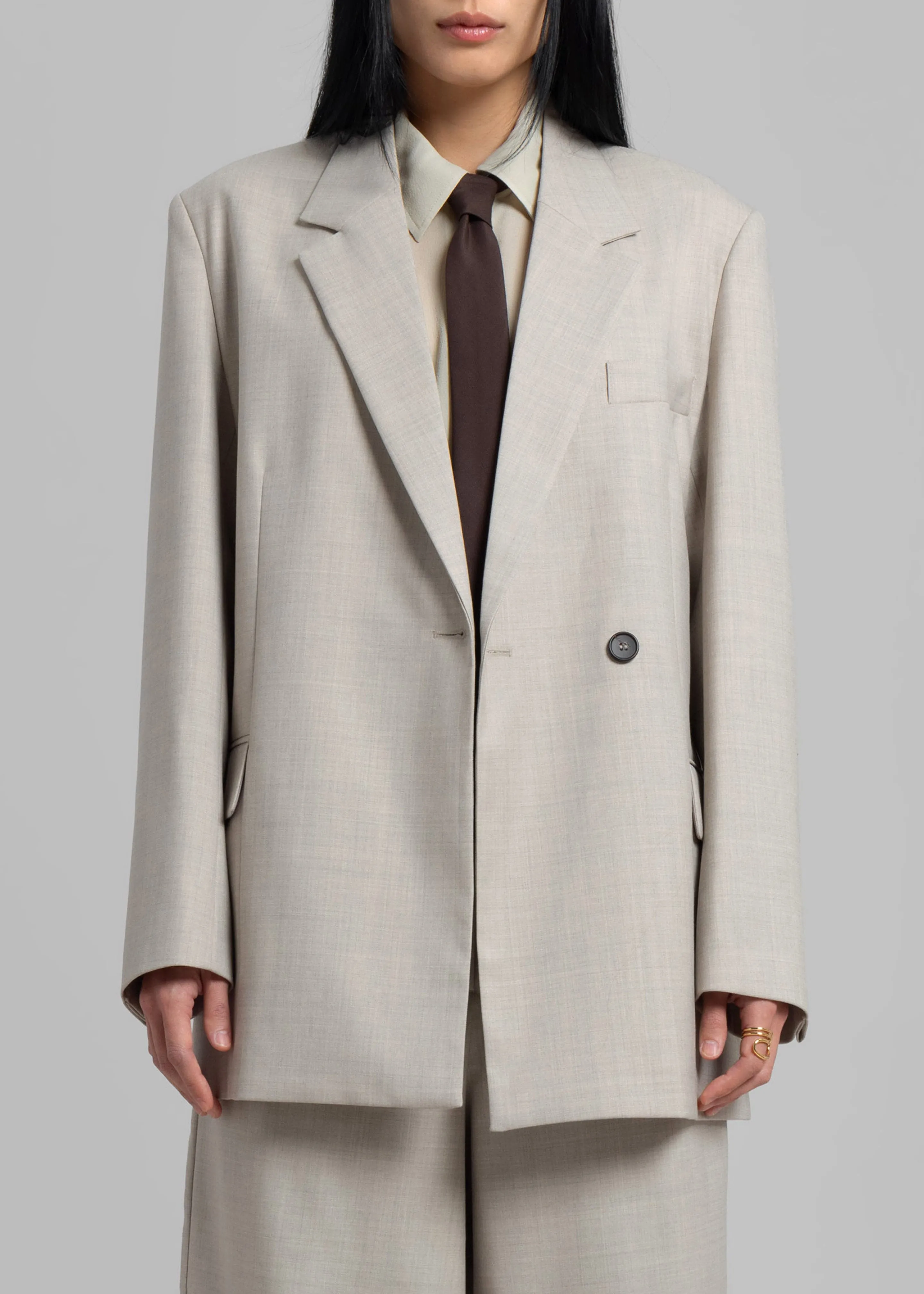 Tessa Wool Blazer - Beige sold by Frankie Shop product image thumbnail 3