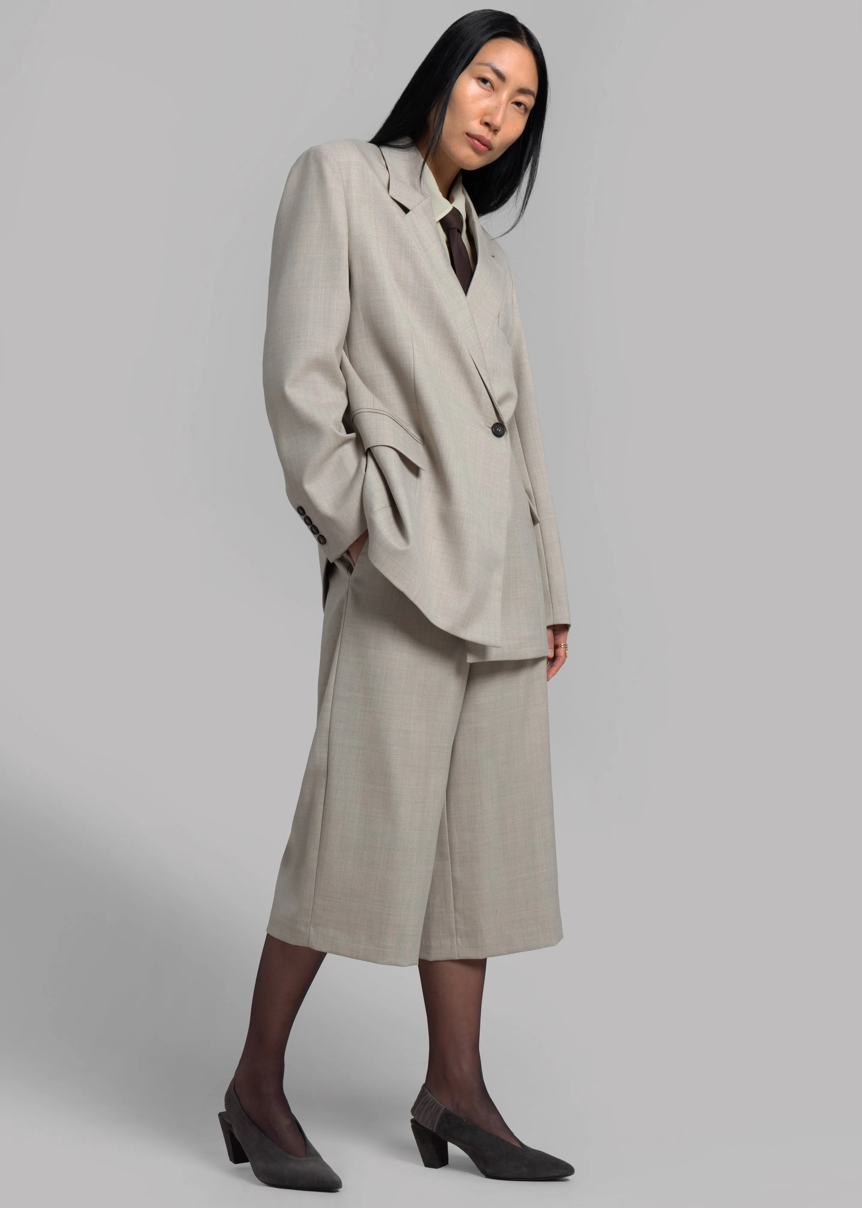Tessa Wool Blazer - Beige sold by Frankie Shop product image thumbnail 5