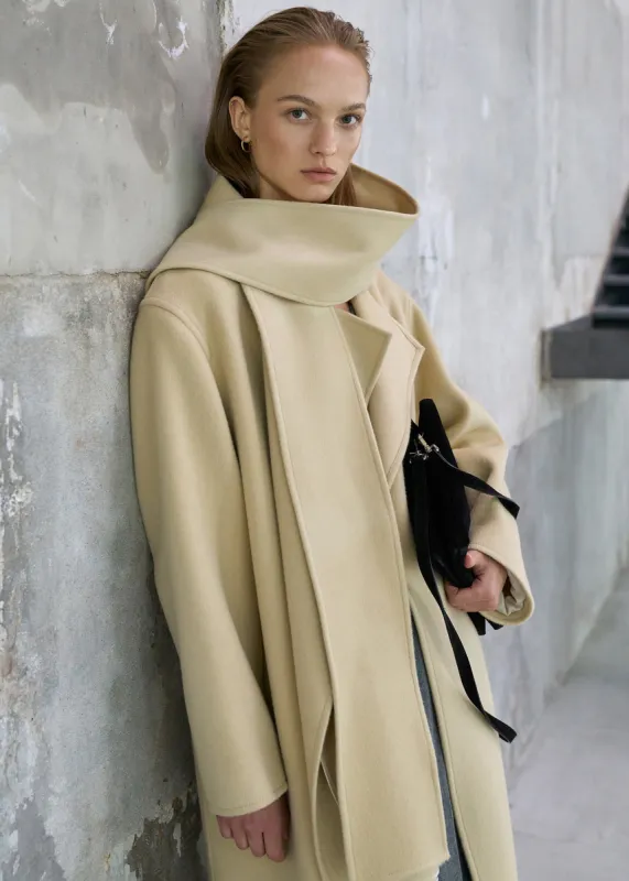 Kiva Wool Coat - Beige sold by Frankie Shop