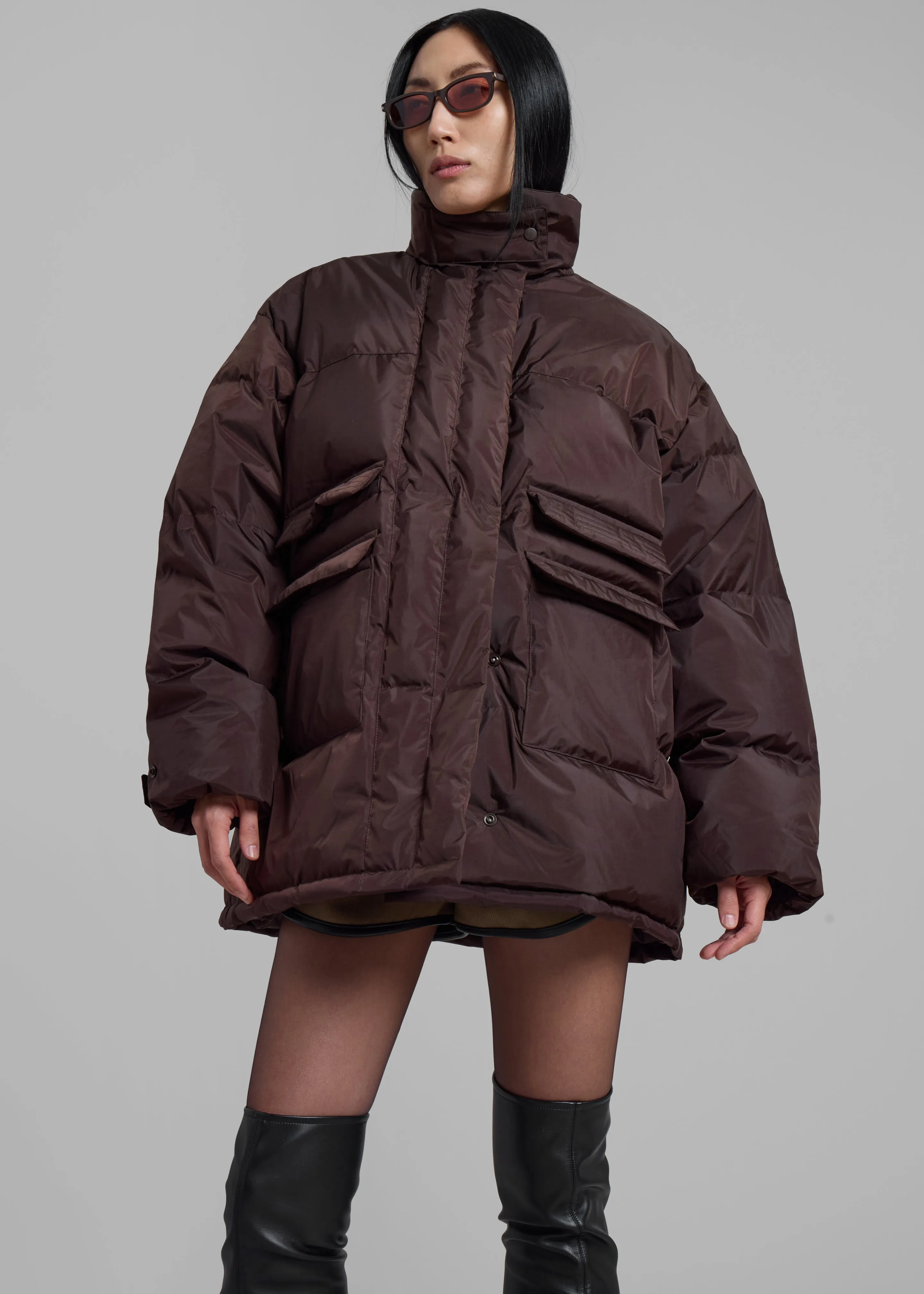 Nixa Puffer Jacket - Brown sold by Frankie Shop product image thumbnail 2