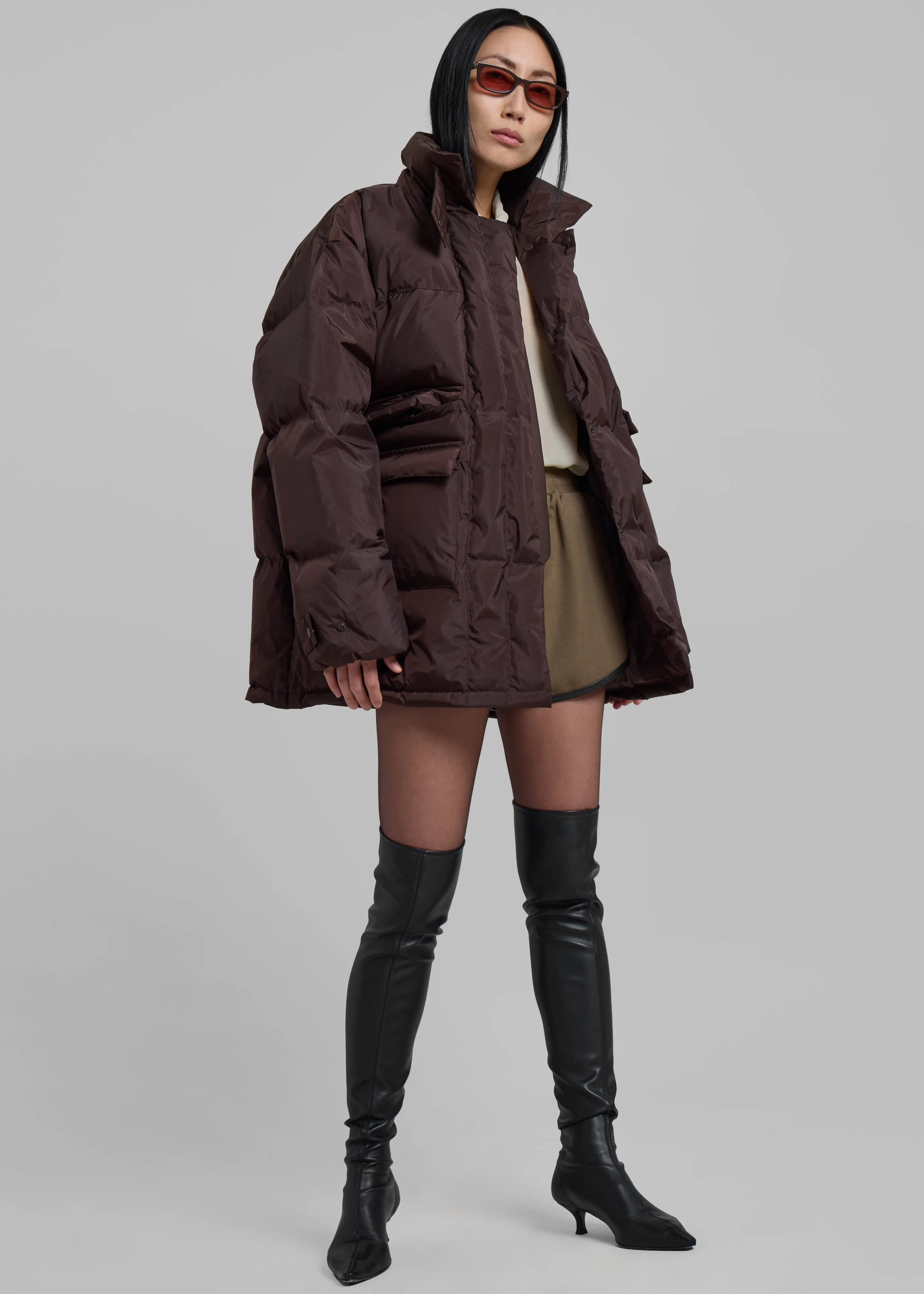 Nixa Puffer Jacket - Brown sold by Frankie Shop product image thumbnail 5