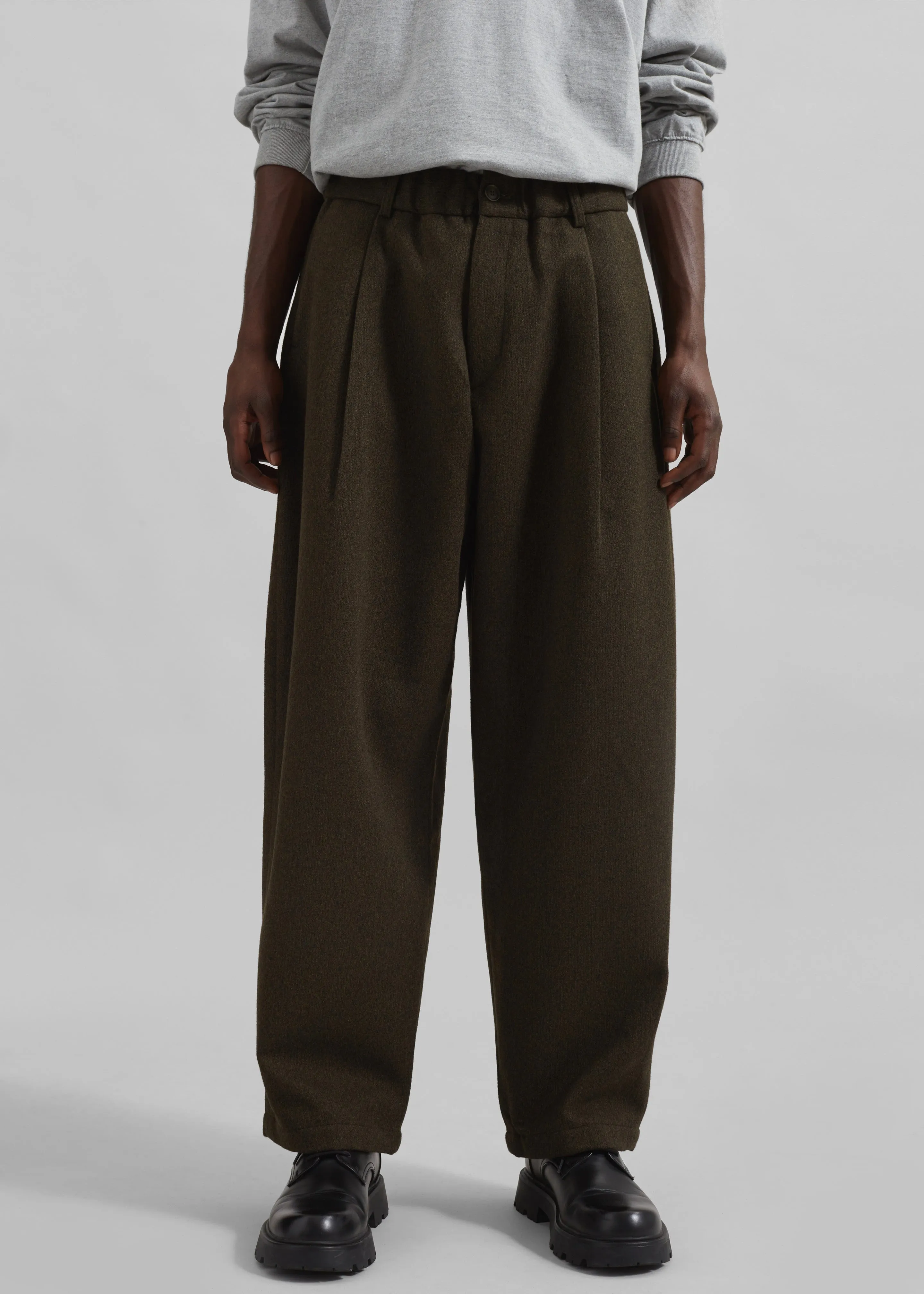 Felix Trousers - Dark Olive sold by Frankie Shop product image thumbnail 5