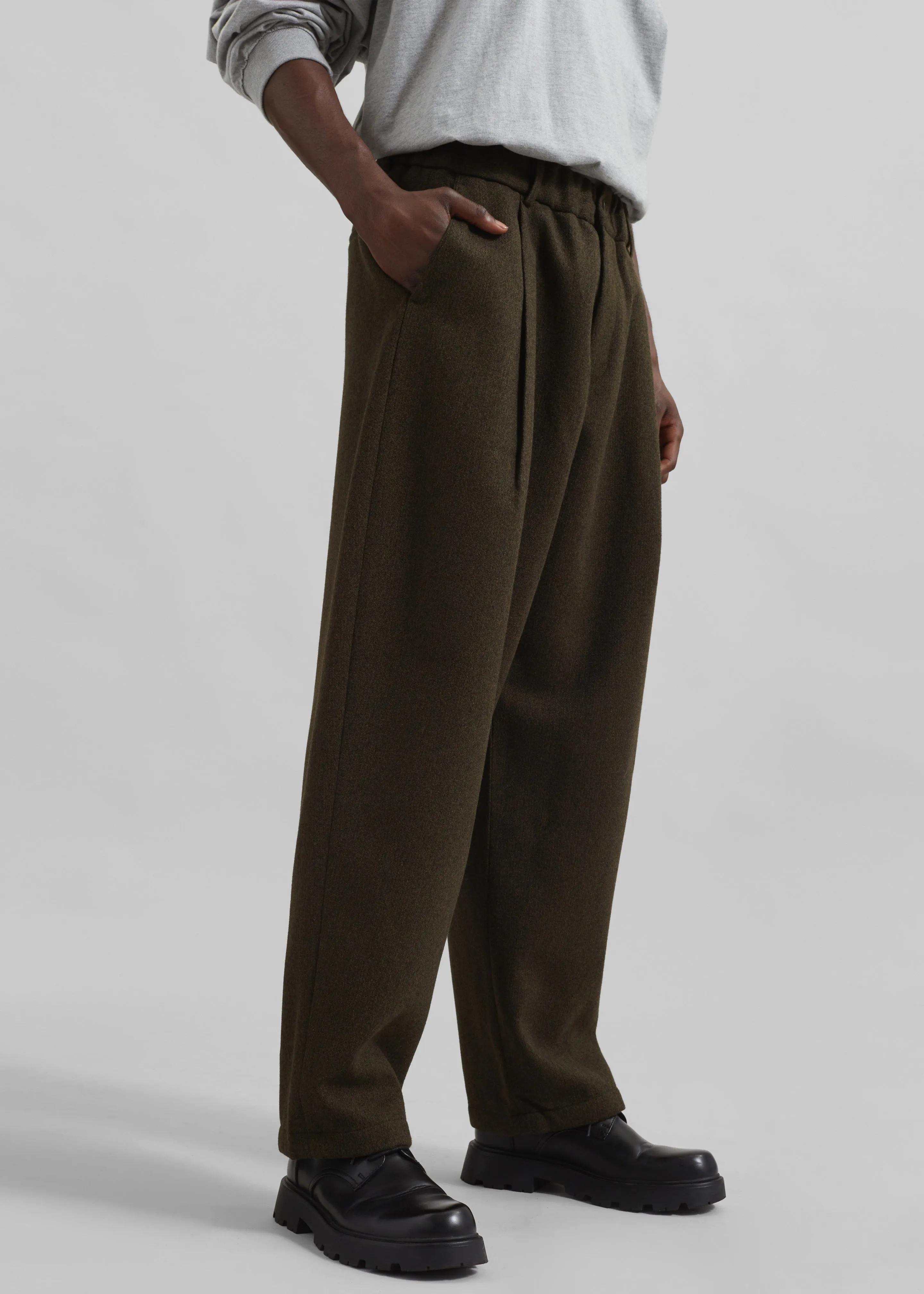 Felix Trousers - Dark Olive sold by Frankie Shop product image thumbnail 2