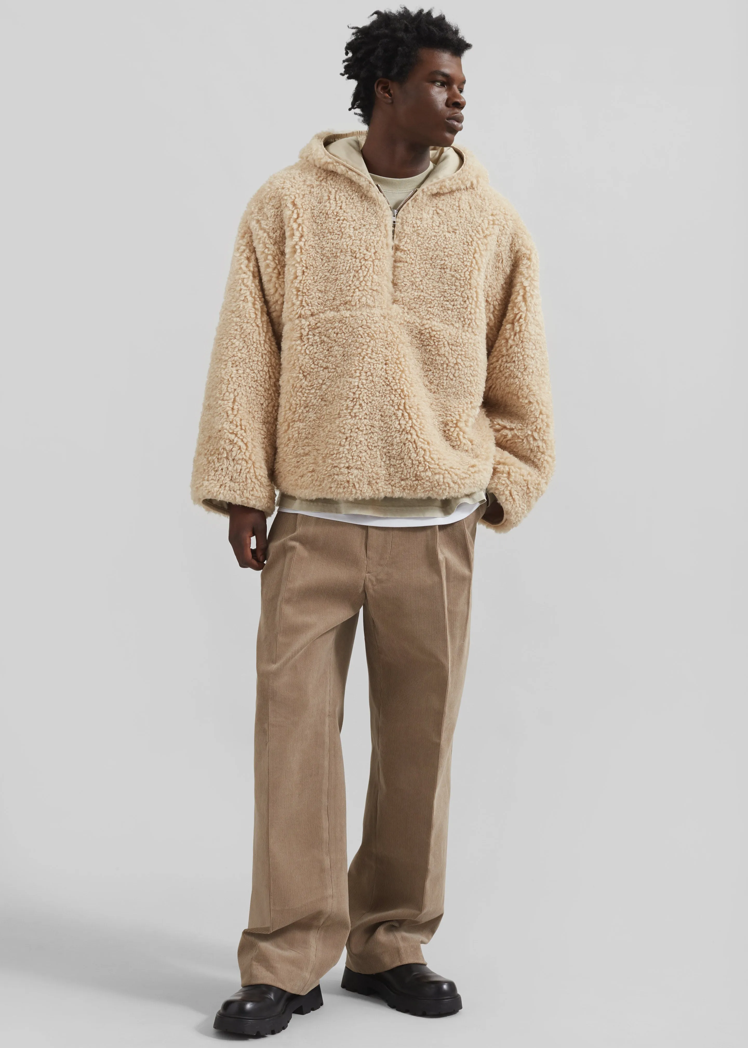 Beo Corduroy Suit Pants - Latte sold by Frankie Shop product image thumbnail 5