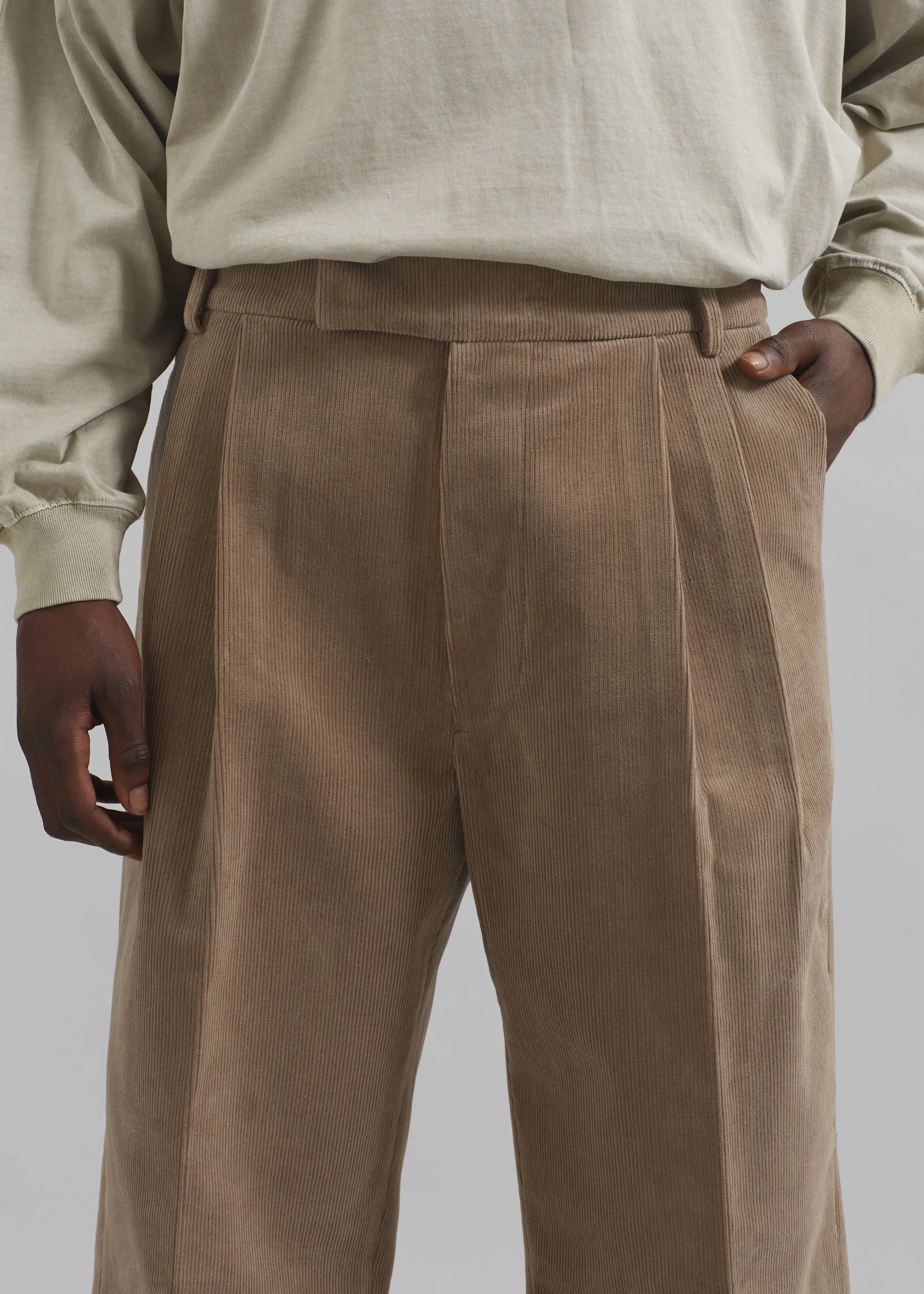 Beo Corduroy Suit Pants - Latte sold by Frankie Shop product image thumbnail 3