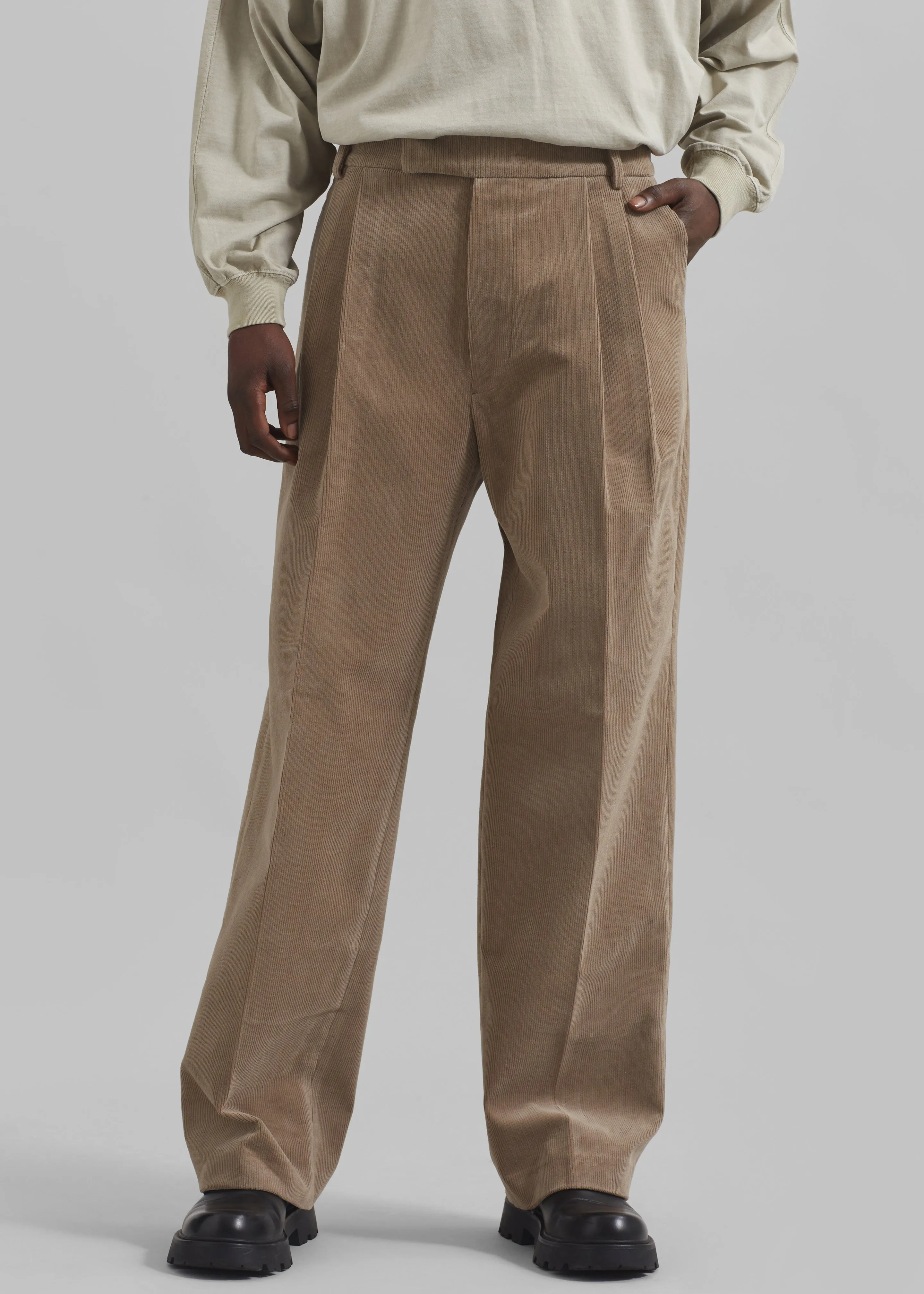 Beo Corduroy Suit Pants - Latte sold by Frankie Shop product image thumbnail 2