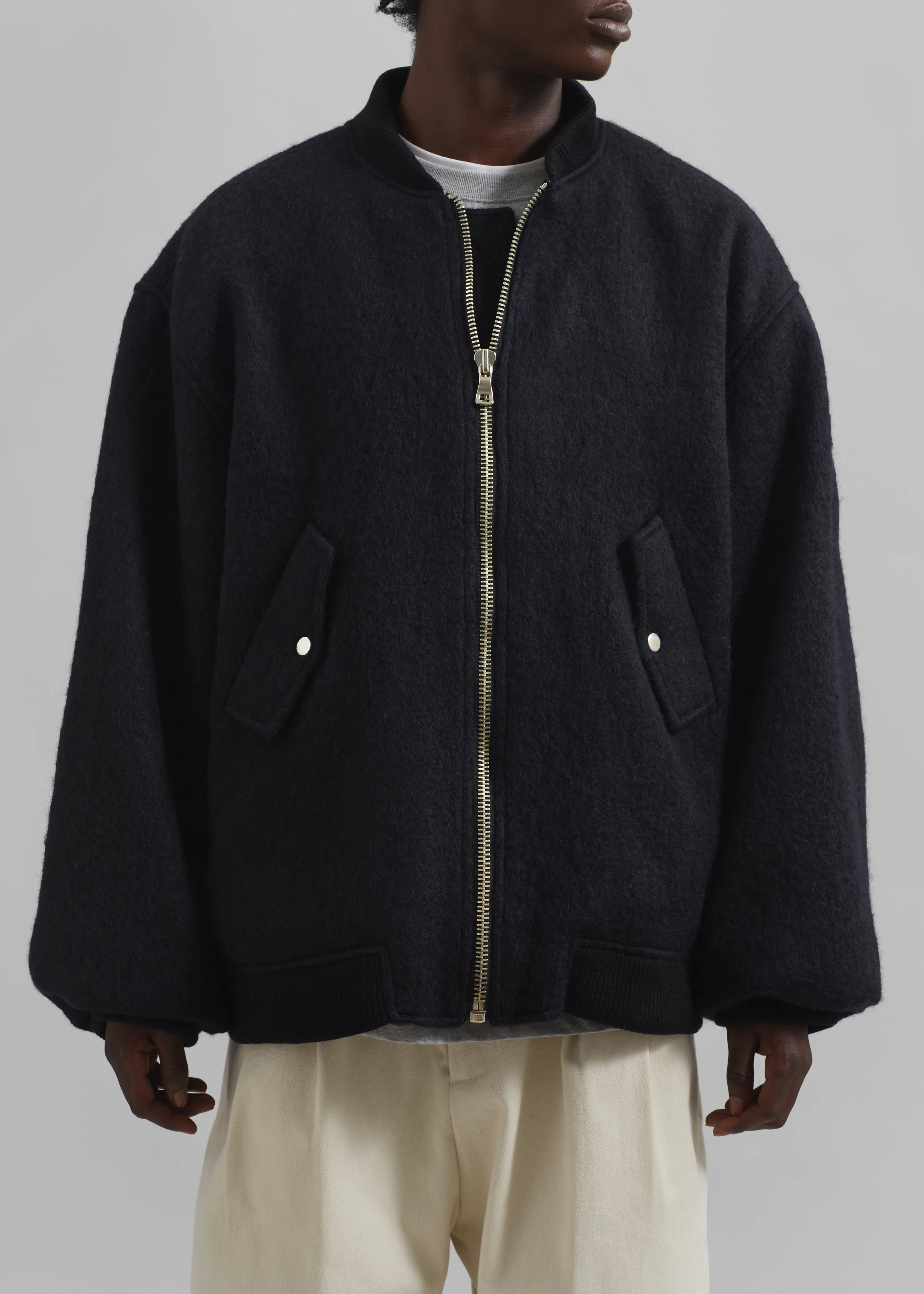 Astra Wool Bomber Jacket - Black sold by Frankie Shop product image thumbnail 2