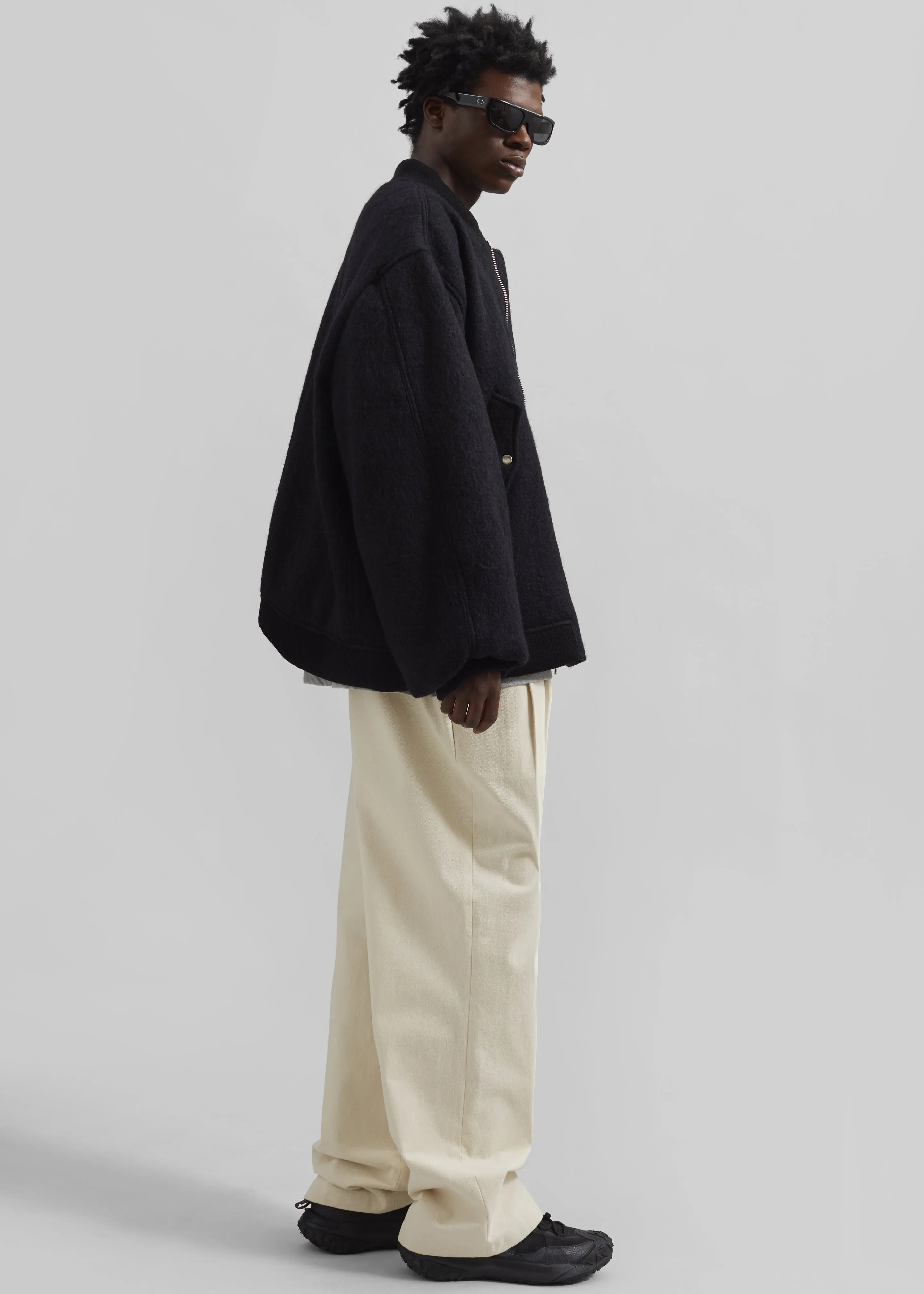 Astra Wool Bomber Jacket - Black sold by Frankie Shop product image thumbnail 5