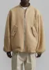Astra Wool Bomber Jacket - Pale Yellow sold by Frankie Shop