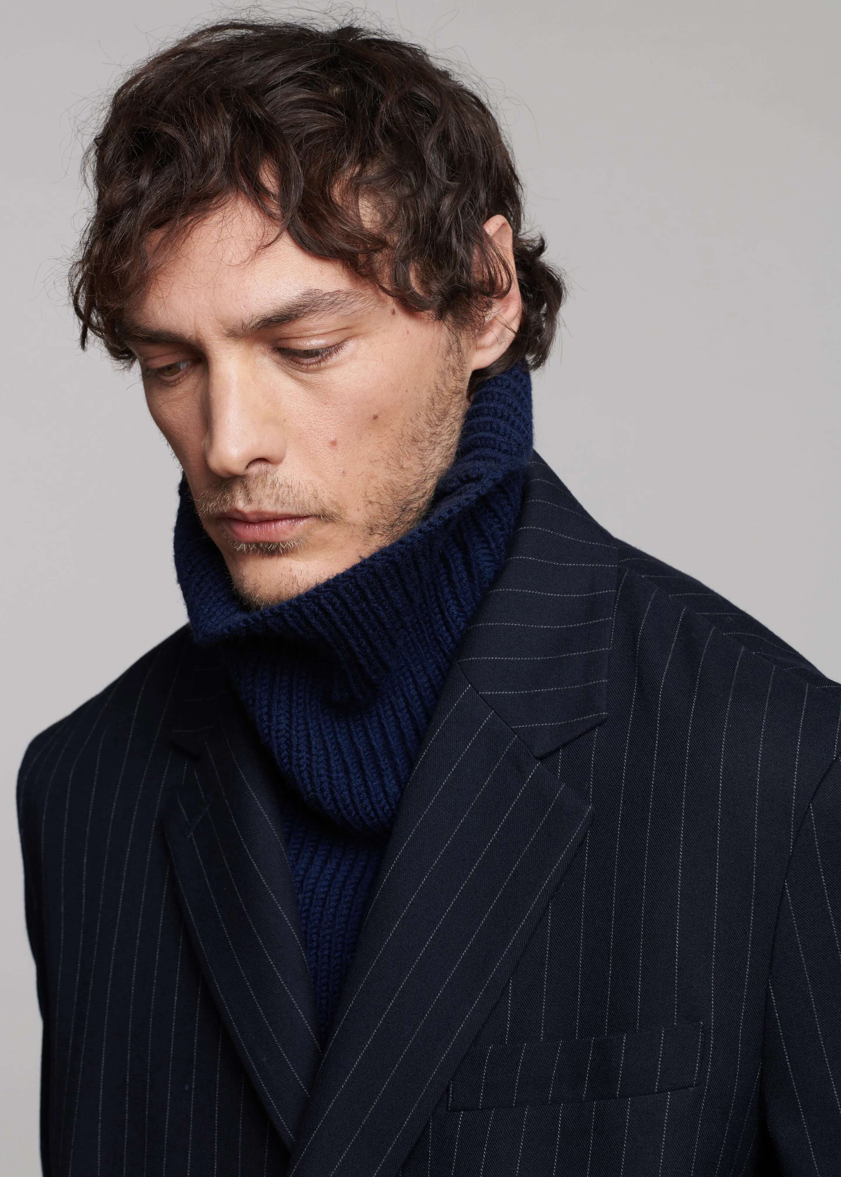 Beo Blazer - Navy/White Pinstripe sold by Frankie Shop product image thumbnail 4