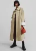 Arlise Oversized Trench Coat - Beige sold by Frankie Shop