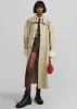 Arlise Oversized Trench Coat - Beige sold by Frankie Shop