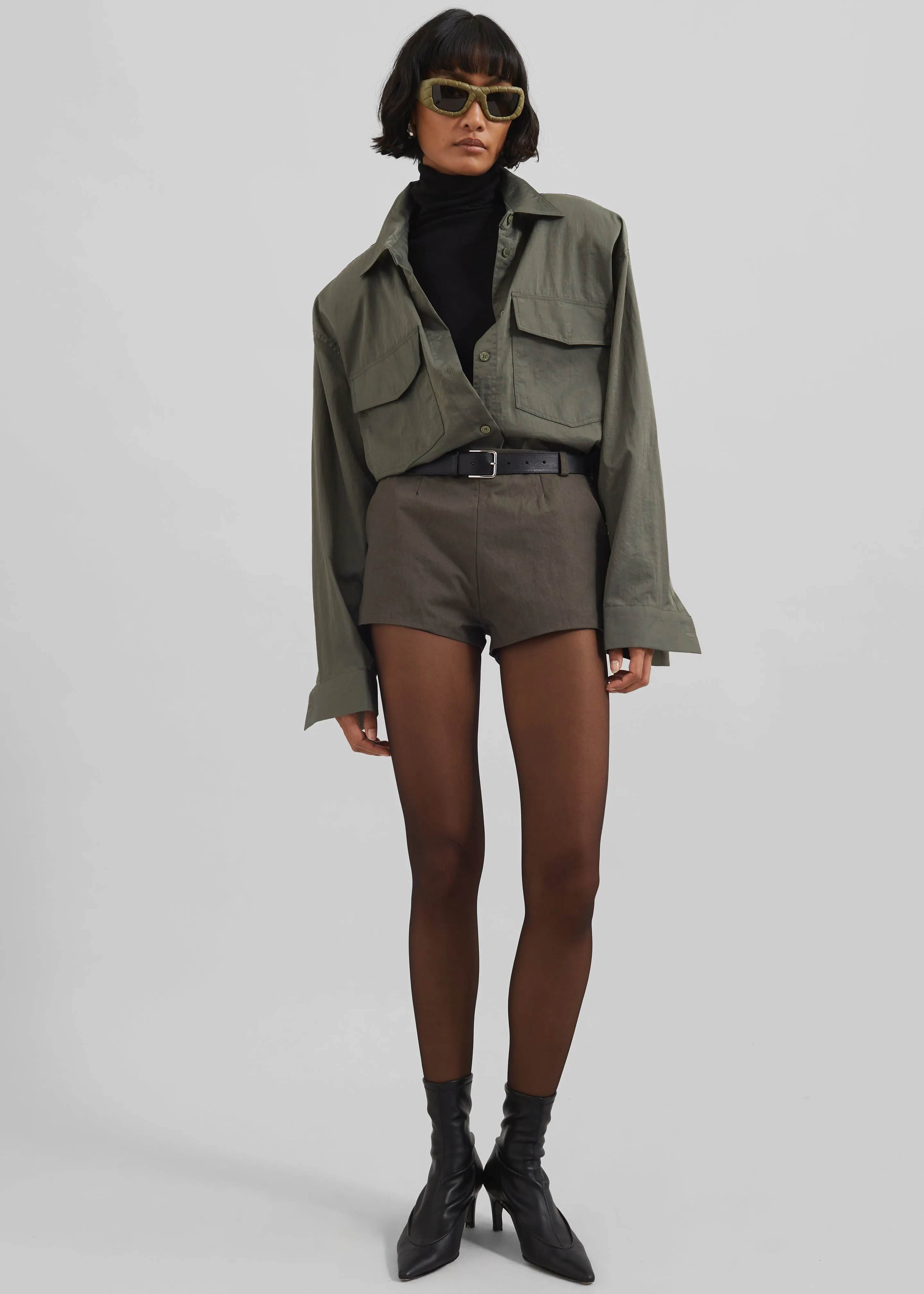 Rolen Hot Pants - Dark Olive sold by Frankie Shop product image thumbnail 4