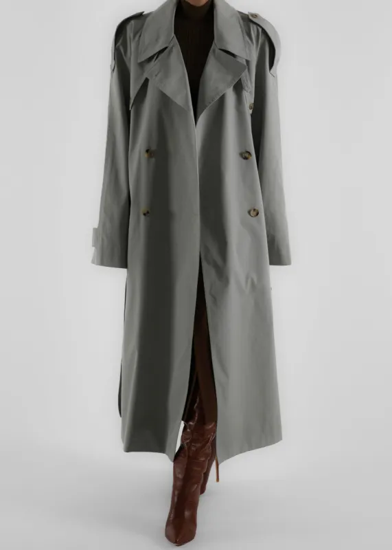 Pelly Trench - Sage sold by Frankie Shop