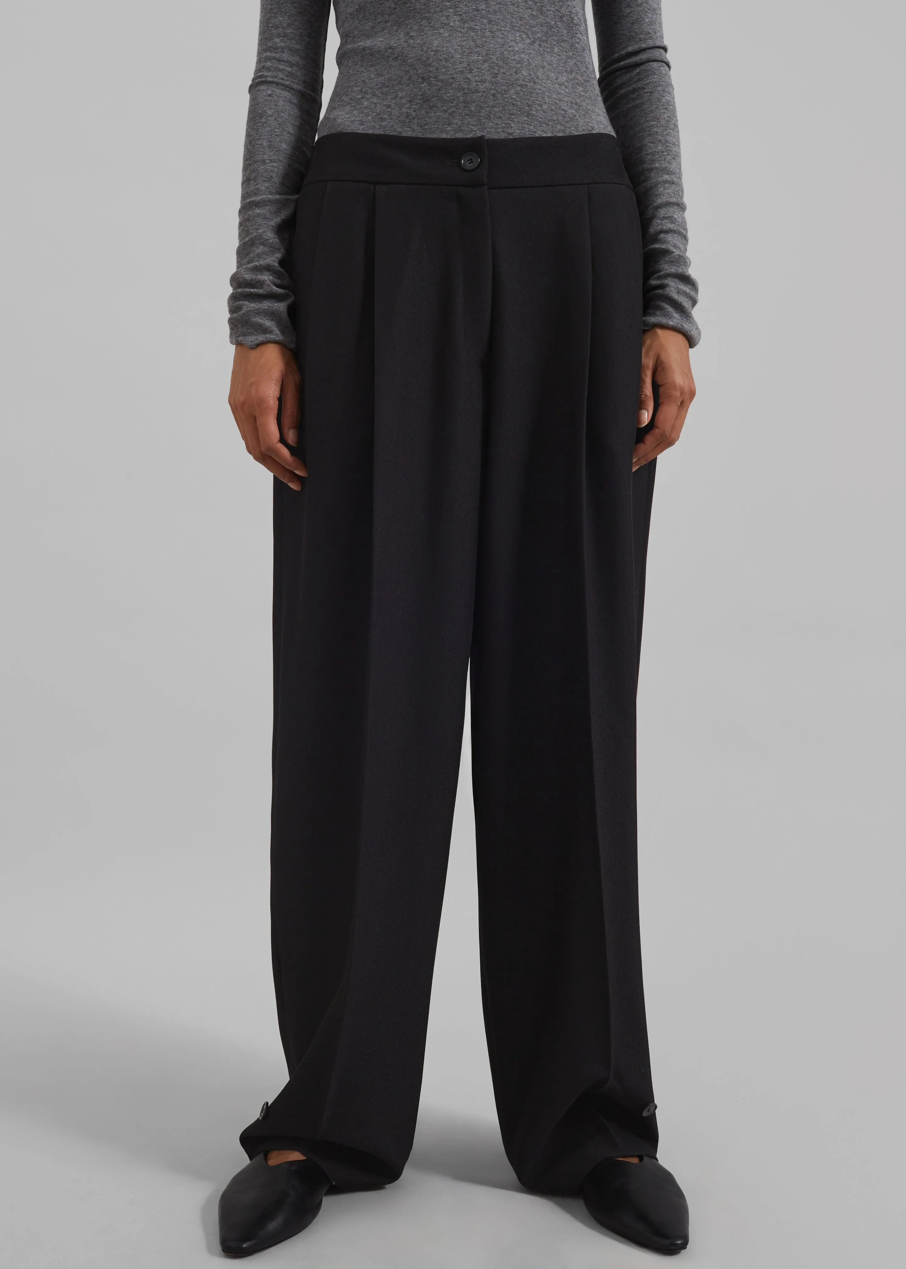 Dina Pleated Trousers - Black sold by Frankie Shop product image thumbnail 4