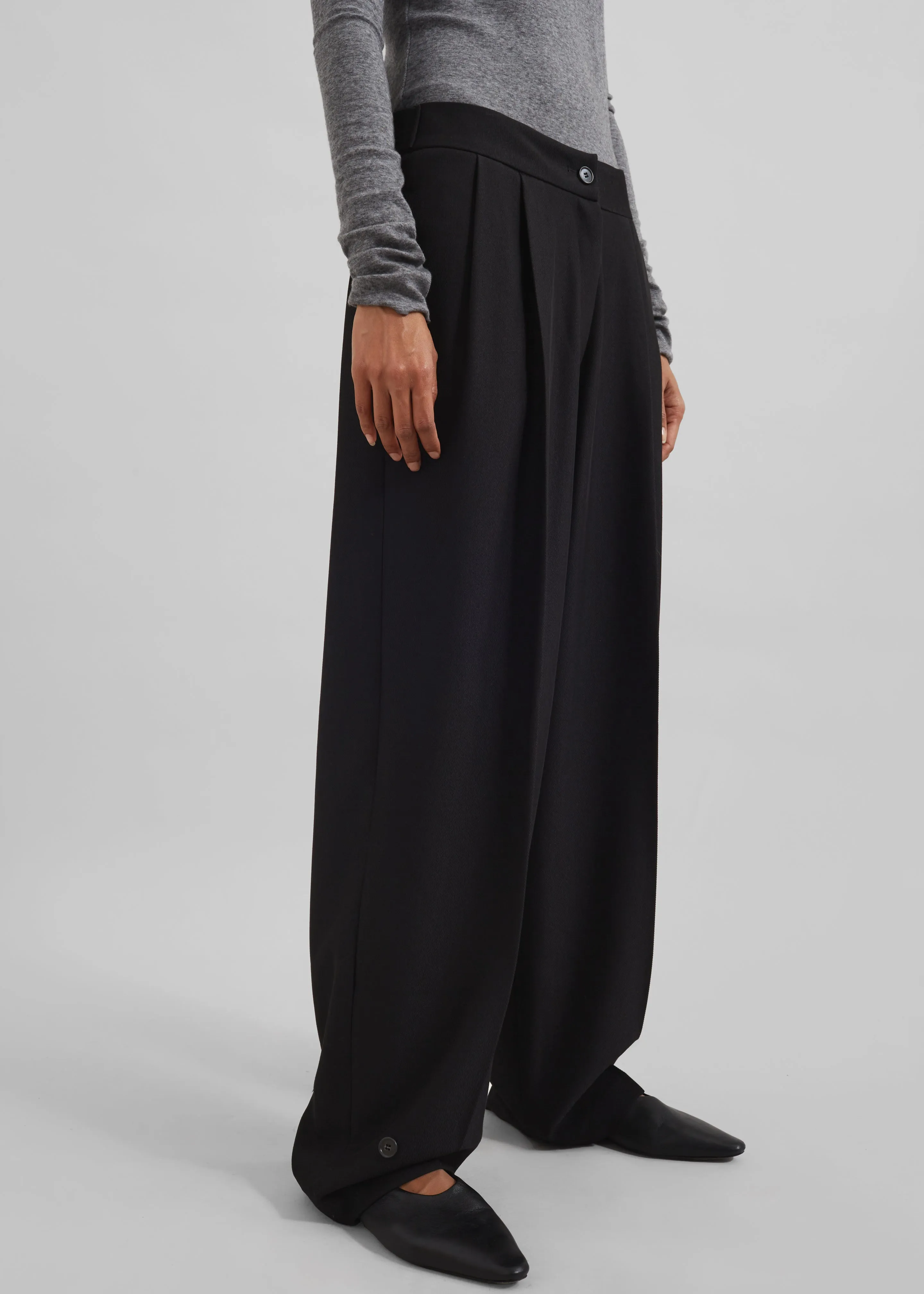 Dina Pleated Trousers - Black sold by Frankie Shop product image thumbnail 3