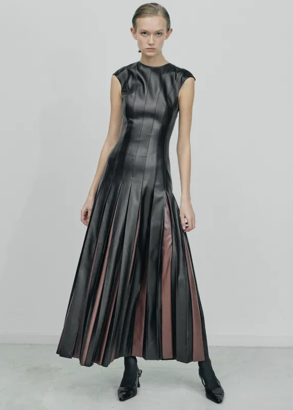 Gudu Dress #02 - Black/Brown made by Frankie Shop