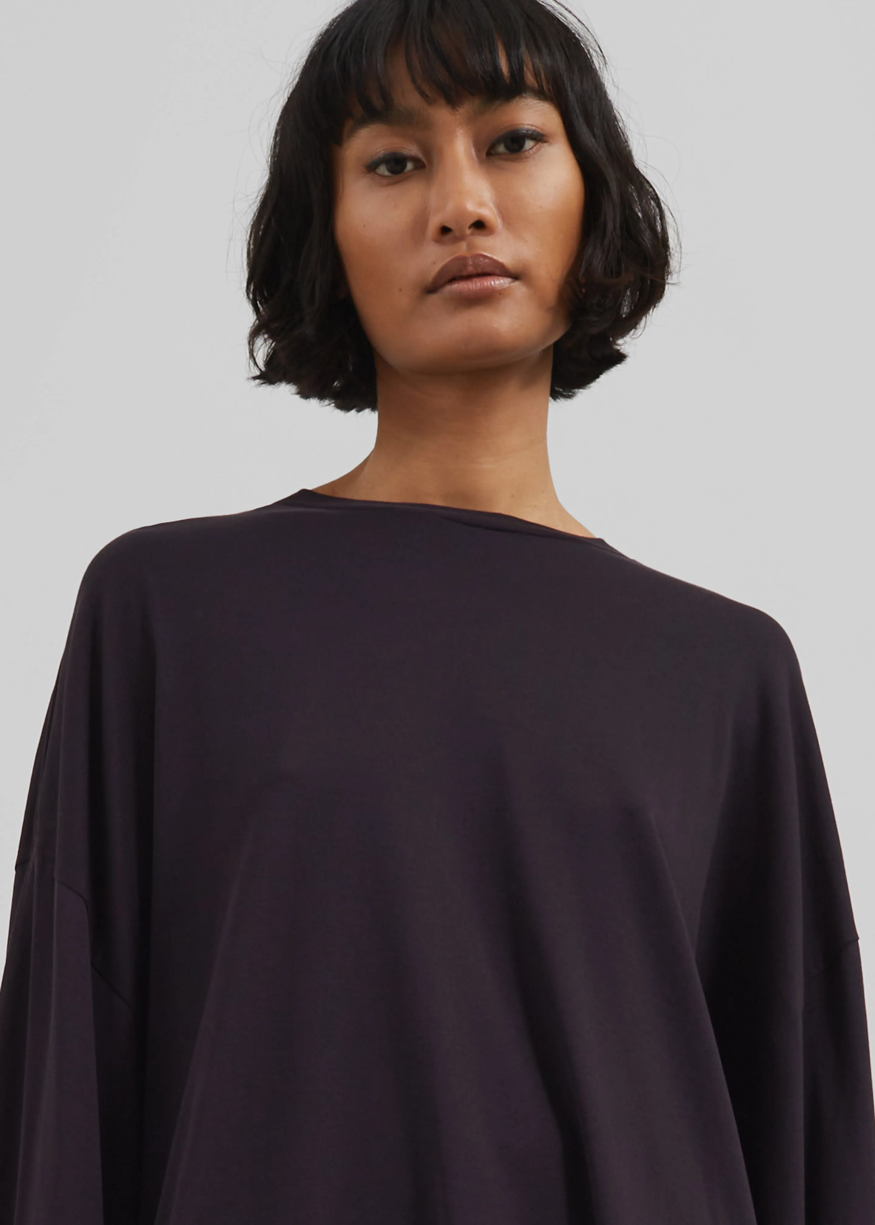 Rio Oversized Sleeve Tee - Dark Plum sold by Frankie Shop product image thumbnail 5