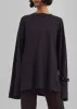 Rio Oversized Sleeve Tee - Dark Plum sold by Frankie Shop